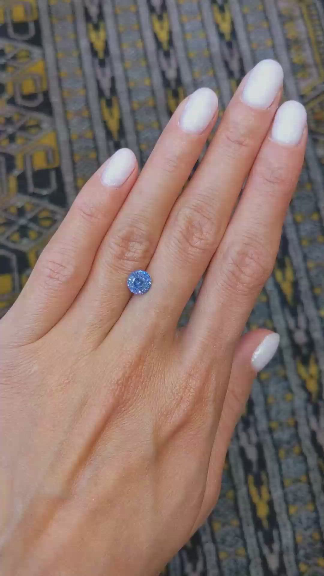 1.74 Ct. Blue Sapphire from Ceylon (Sri Lanka) Size Video