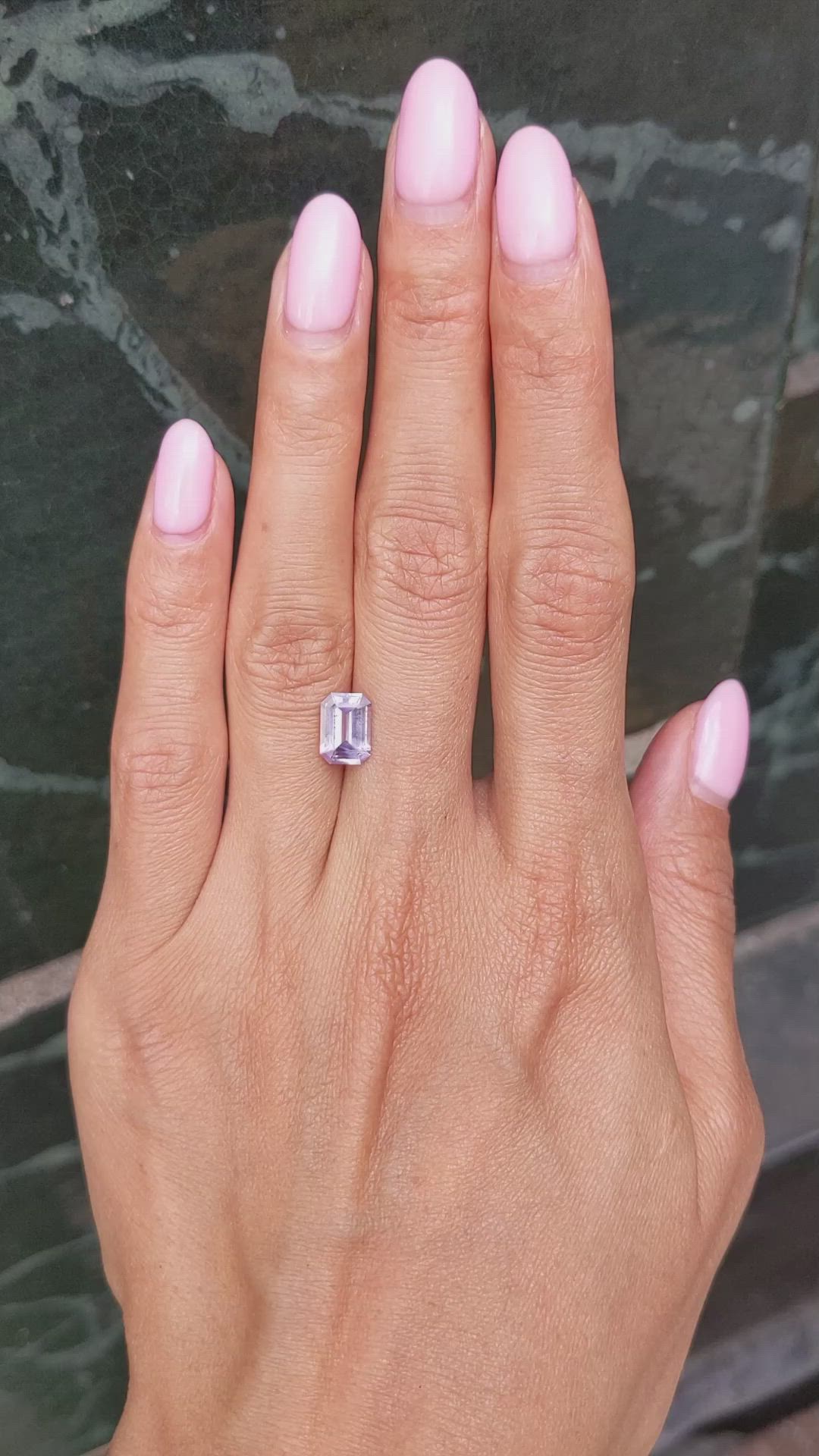 2.01 Ct. Pink Sapphire from Ceylon (Sri Lanka) Size Video