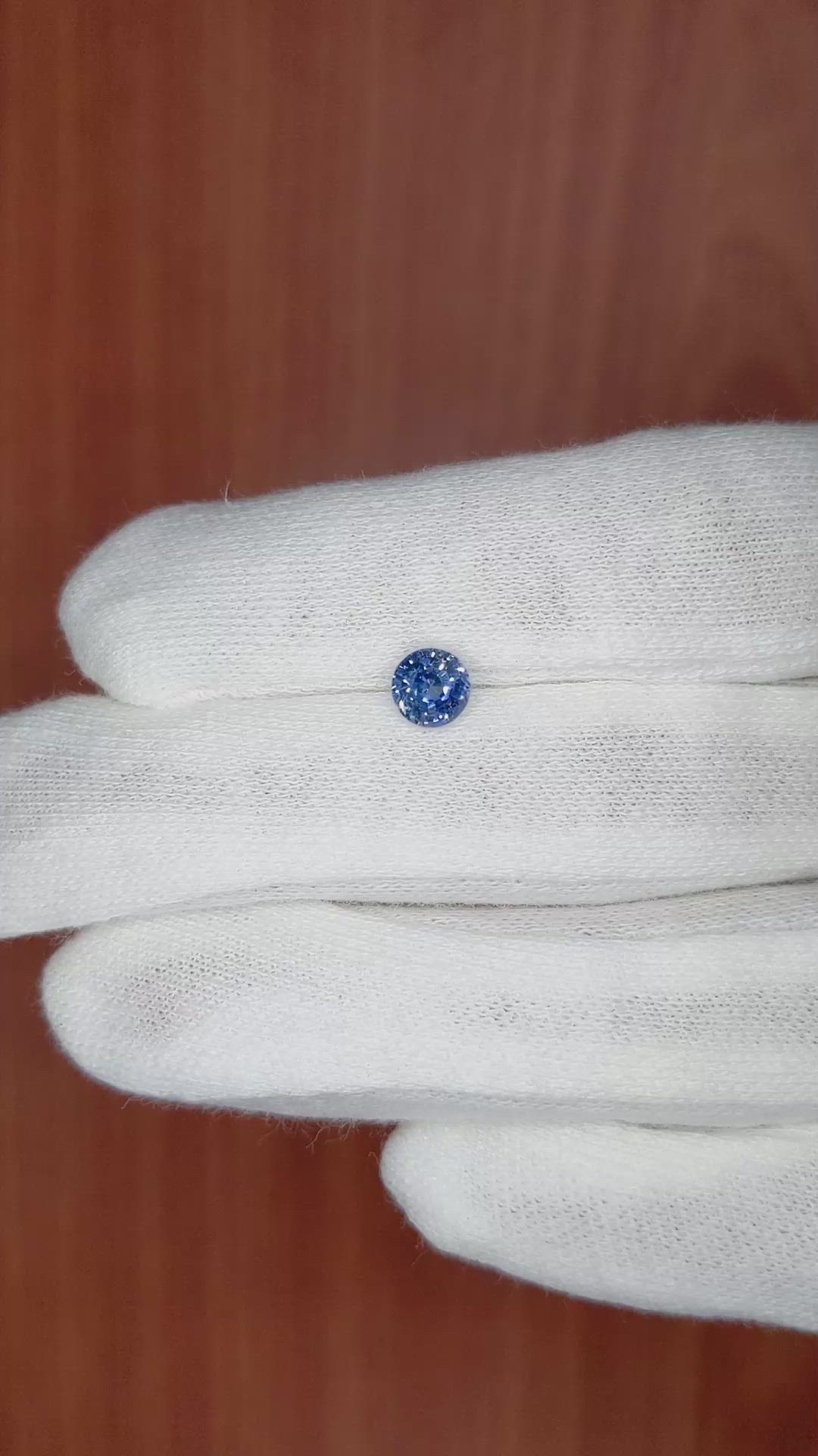 1.16 Ct. Blue Sapphire from Ceylon (Sri Lanka) Size Video