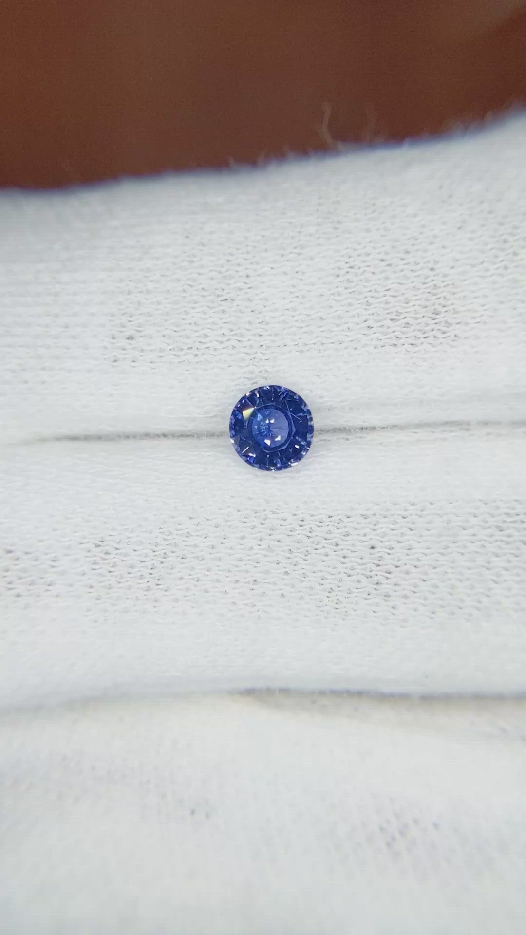 0.64 Ct. Blue Sapphire from Ceylon (Sri Lanka) Size Video