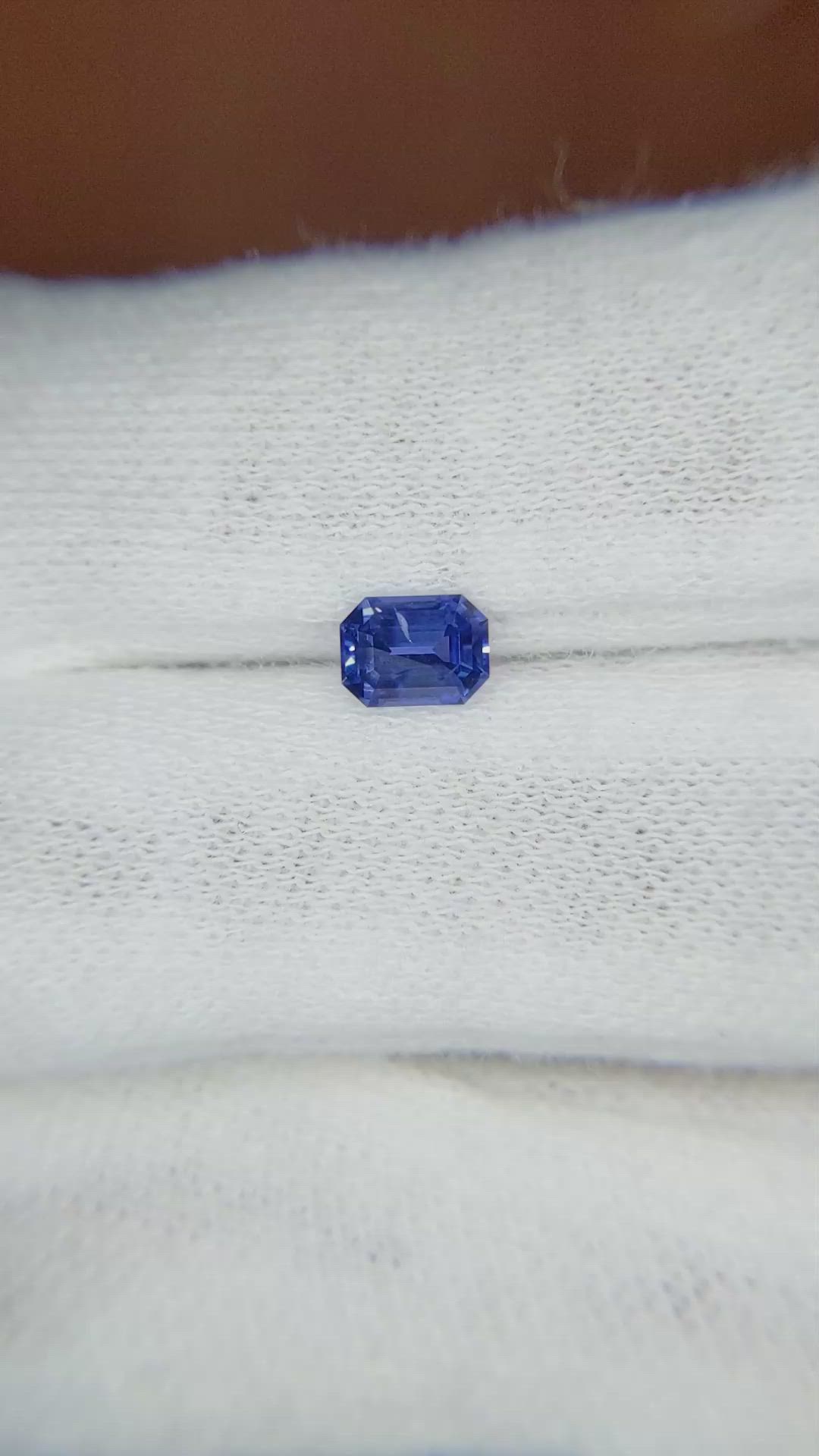 0.68 Ct. Blue Sapphire from Ceylon (Sri Lanka) Size Video