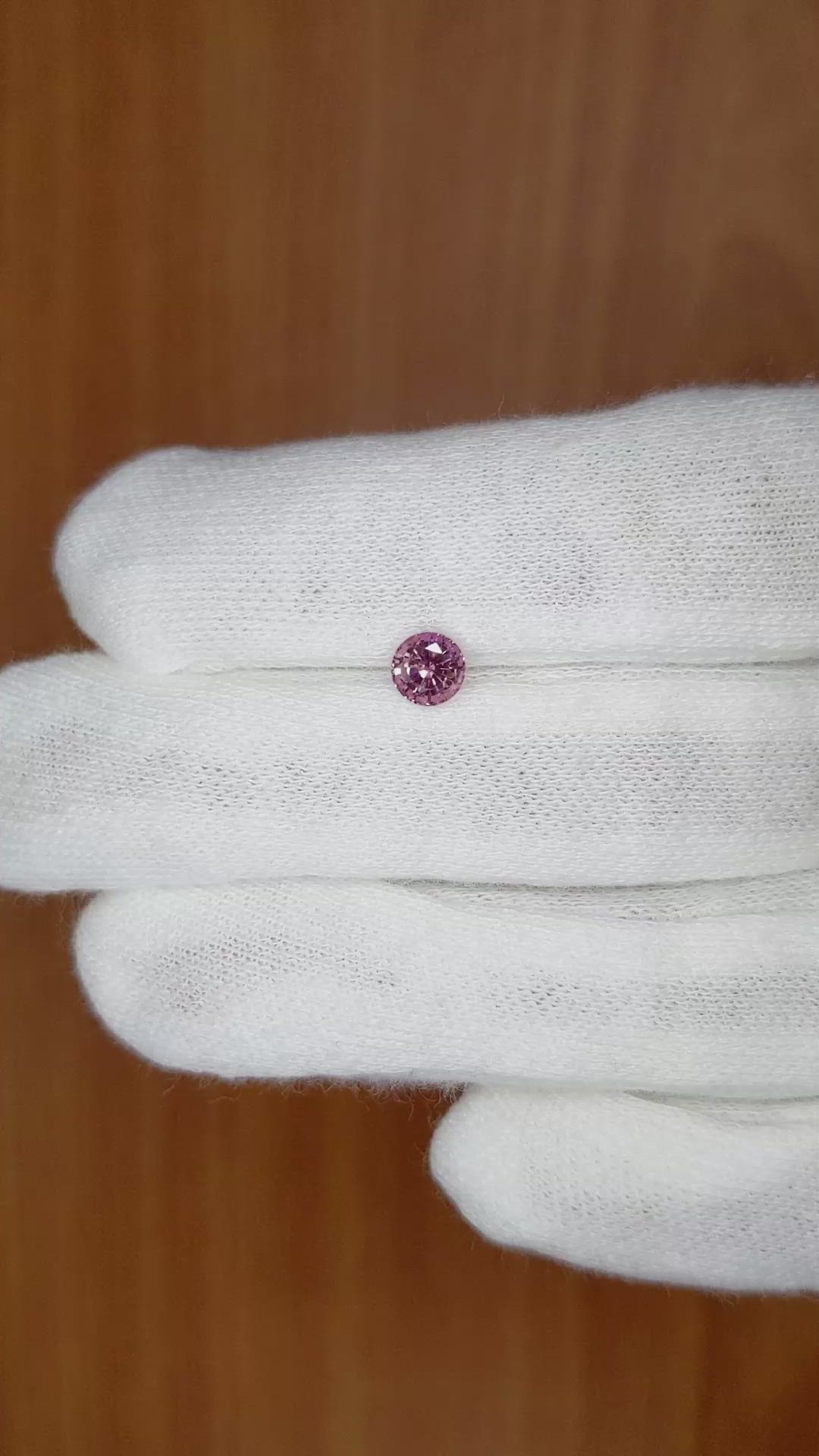 0.67 Ct. Pink Sapphire from Ceylon (Sri Lanka) Size Video