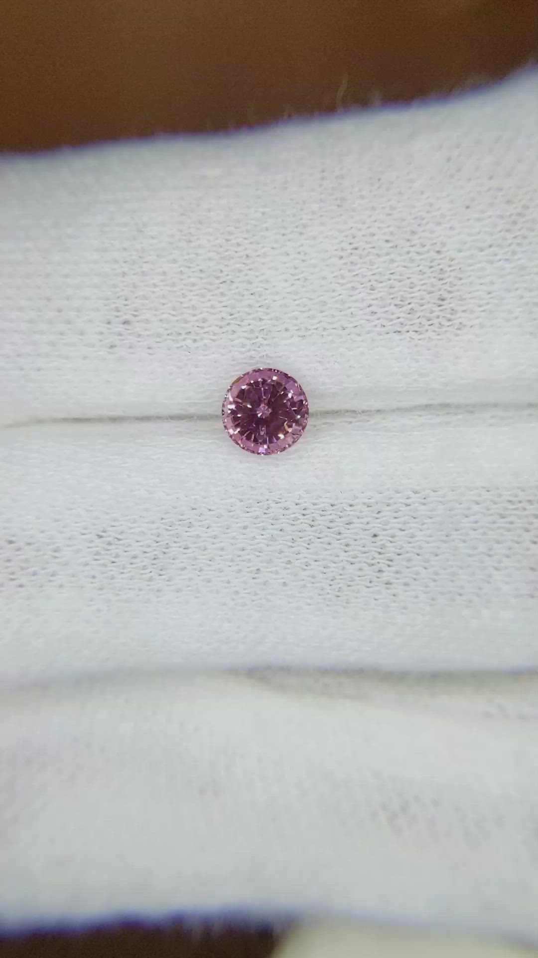 0.67 Ct. Pink Sapphire from Ceylon (Sri Lanka) Size Video