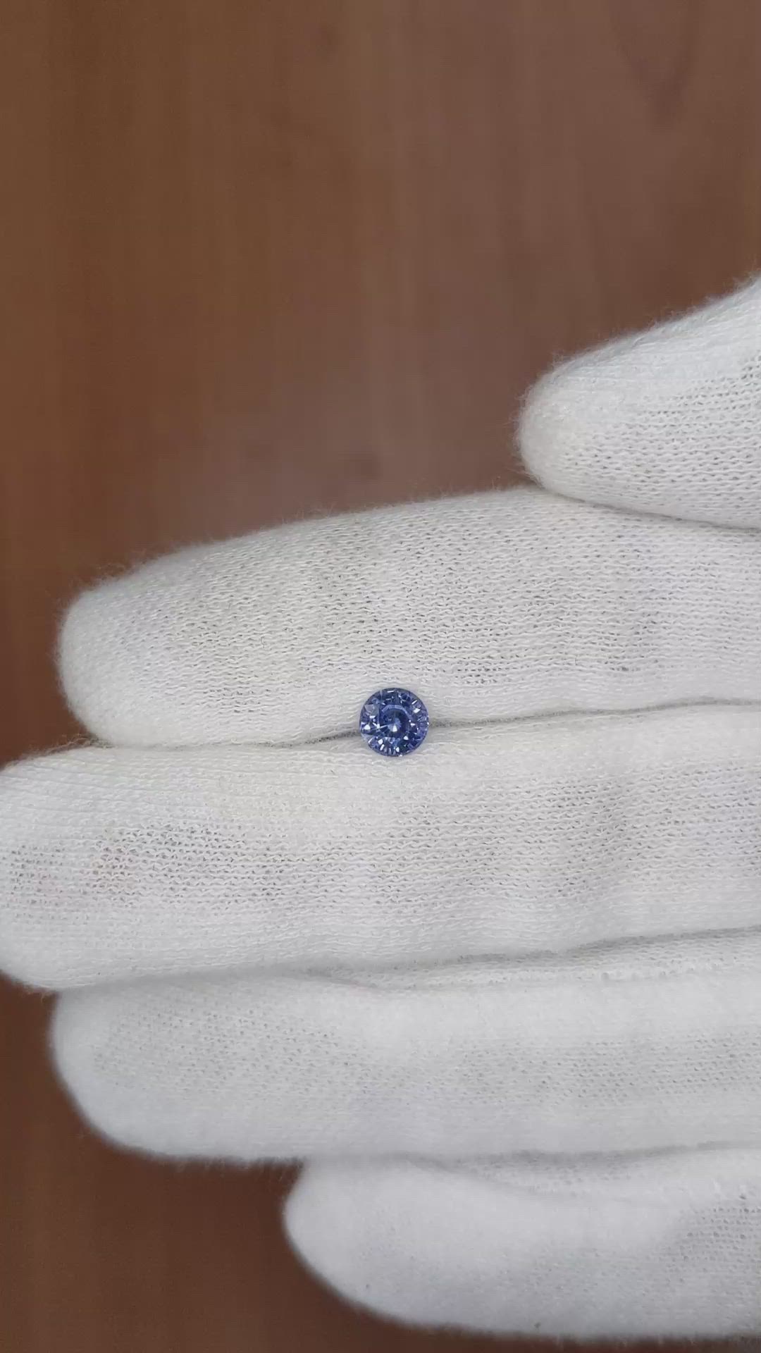 0.62 Ct. Blue Sapphire from Ceylon (Sri Lanka) Size Video