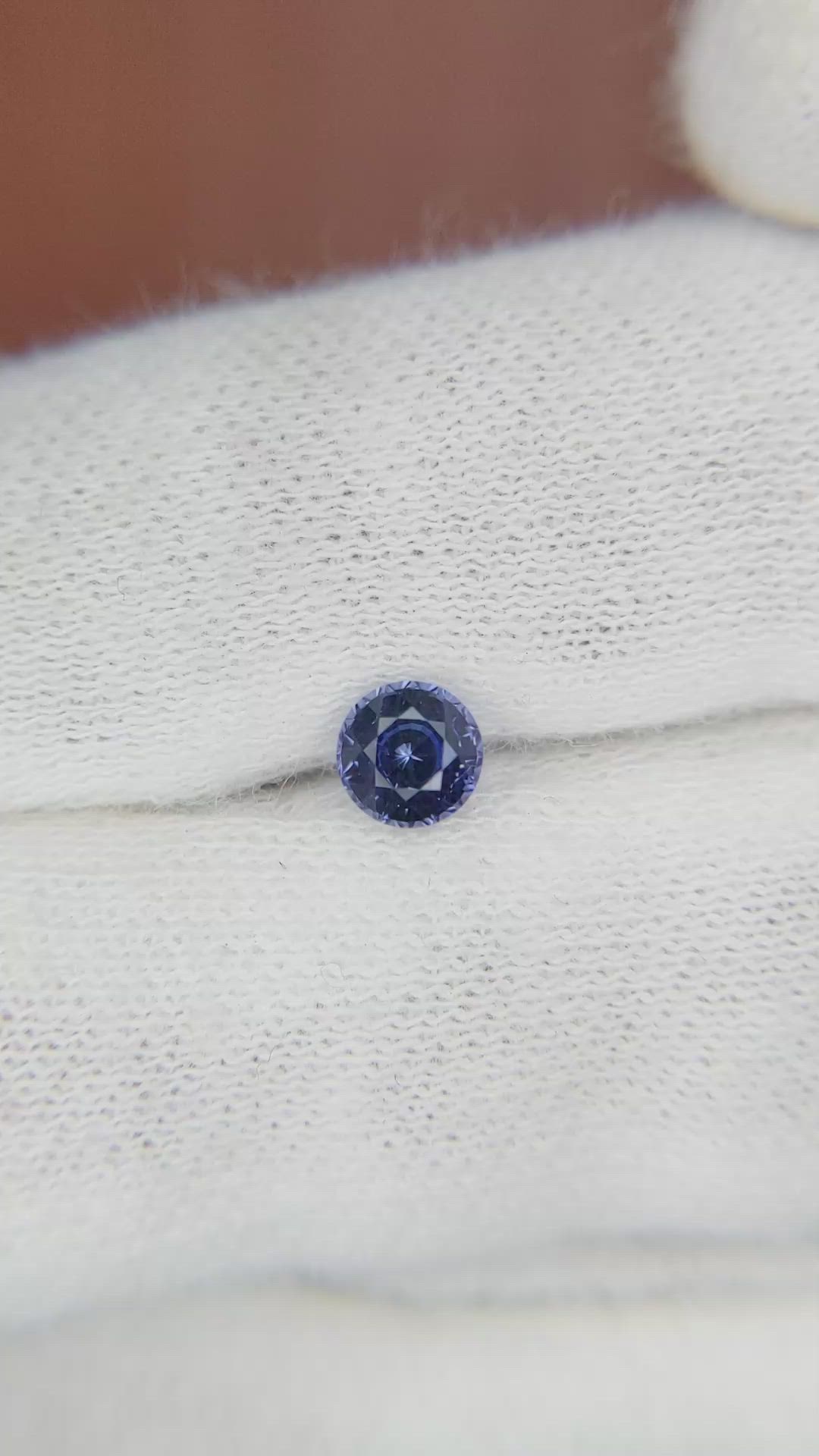 0.62 Ct. Blue Sapphire from Ceylon (Sri Lanka) Size Video