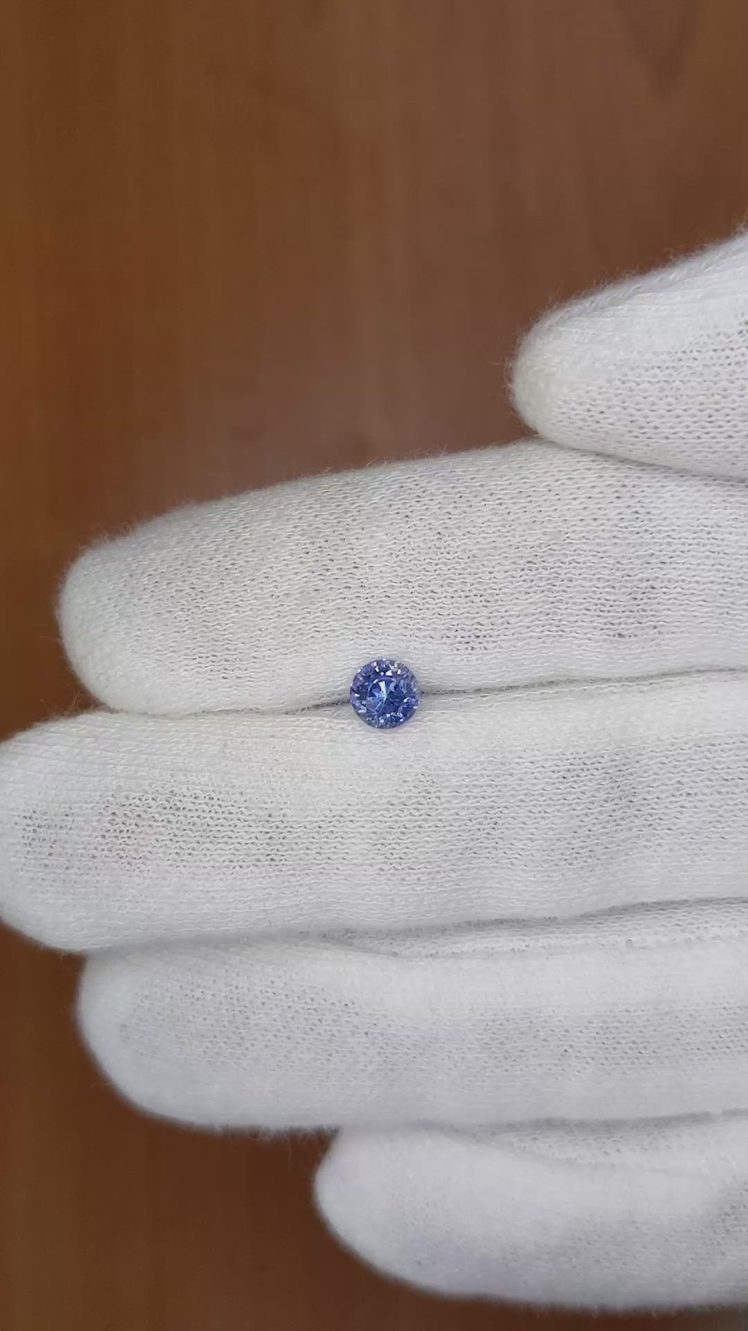 0.71 Ct. Blue Sapphire from Ceylon (Sri Lanka) Size Video