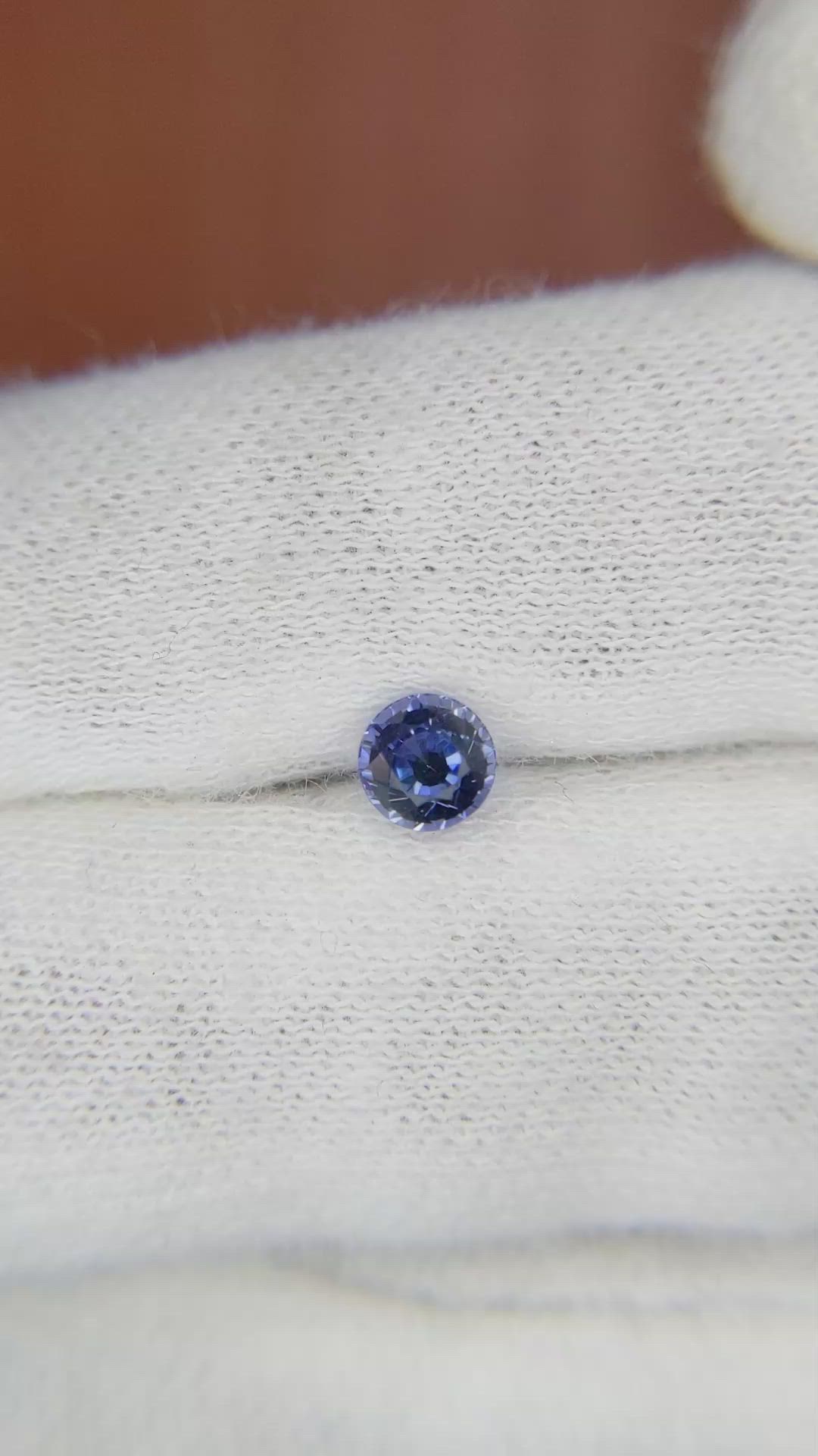 0.71 Ct. Blue Sapphire from Ceylon (Sri Lanka) Size Video
