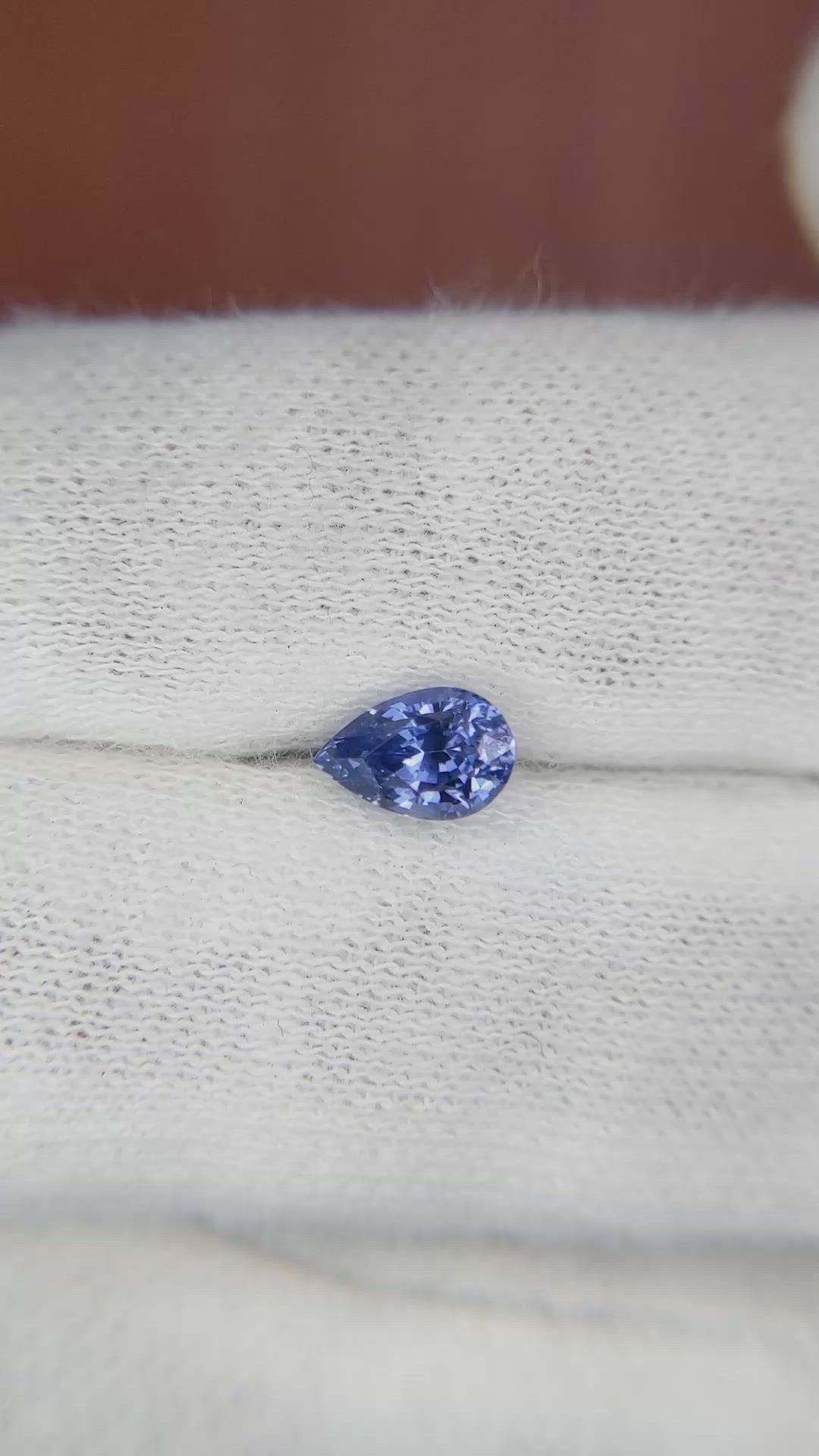 1.05 Ct. Blue Sapphire from Ceylon (Sri Lanka) Size Video