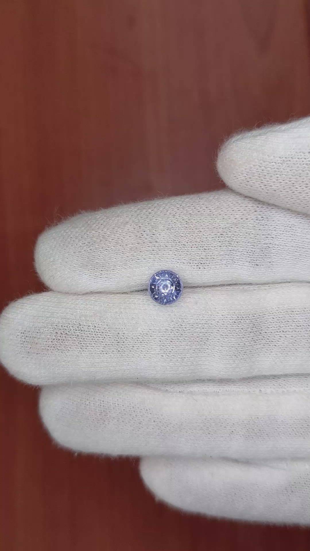 1.52 Ct. Violet Sapphire from Ceylon (Sri Lanka) Size Video