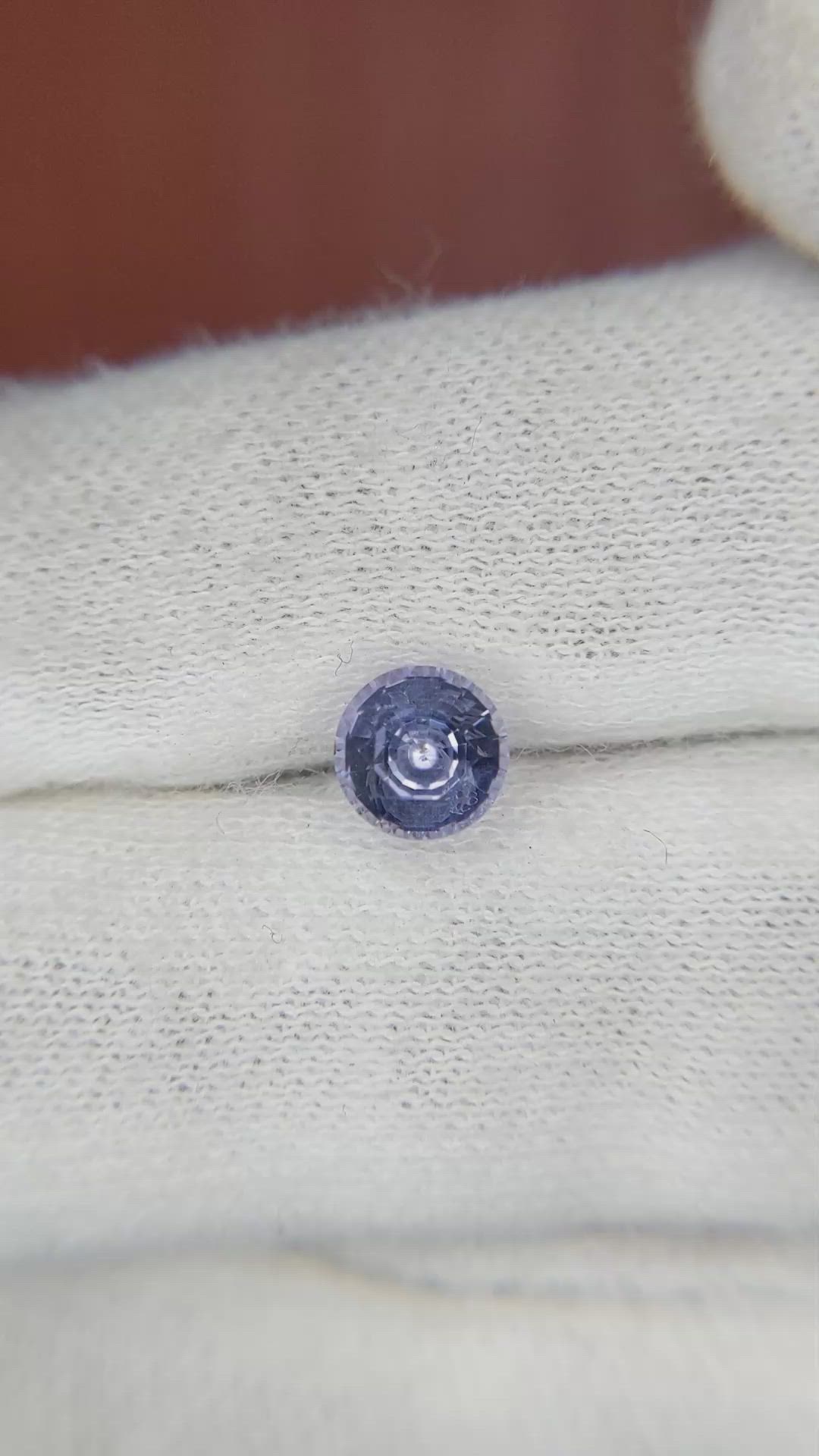 1.52 Ct. Violet Sapphire from Ceylon (Sri Lanka) Size Video