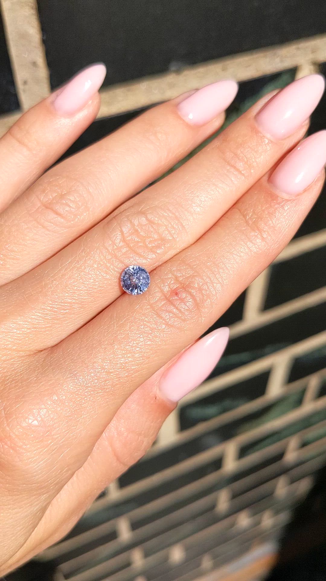 1.52 Ct. Violet Sapphire from Ceylon (Sri Lanka) Size Video