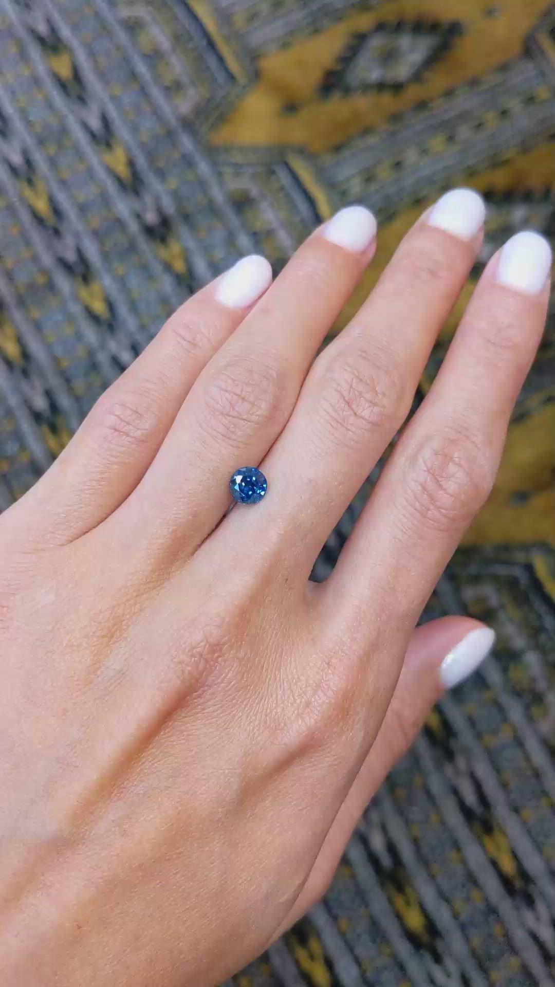 1.05 Ct. Blue Sapphire from Madagascar Size Video