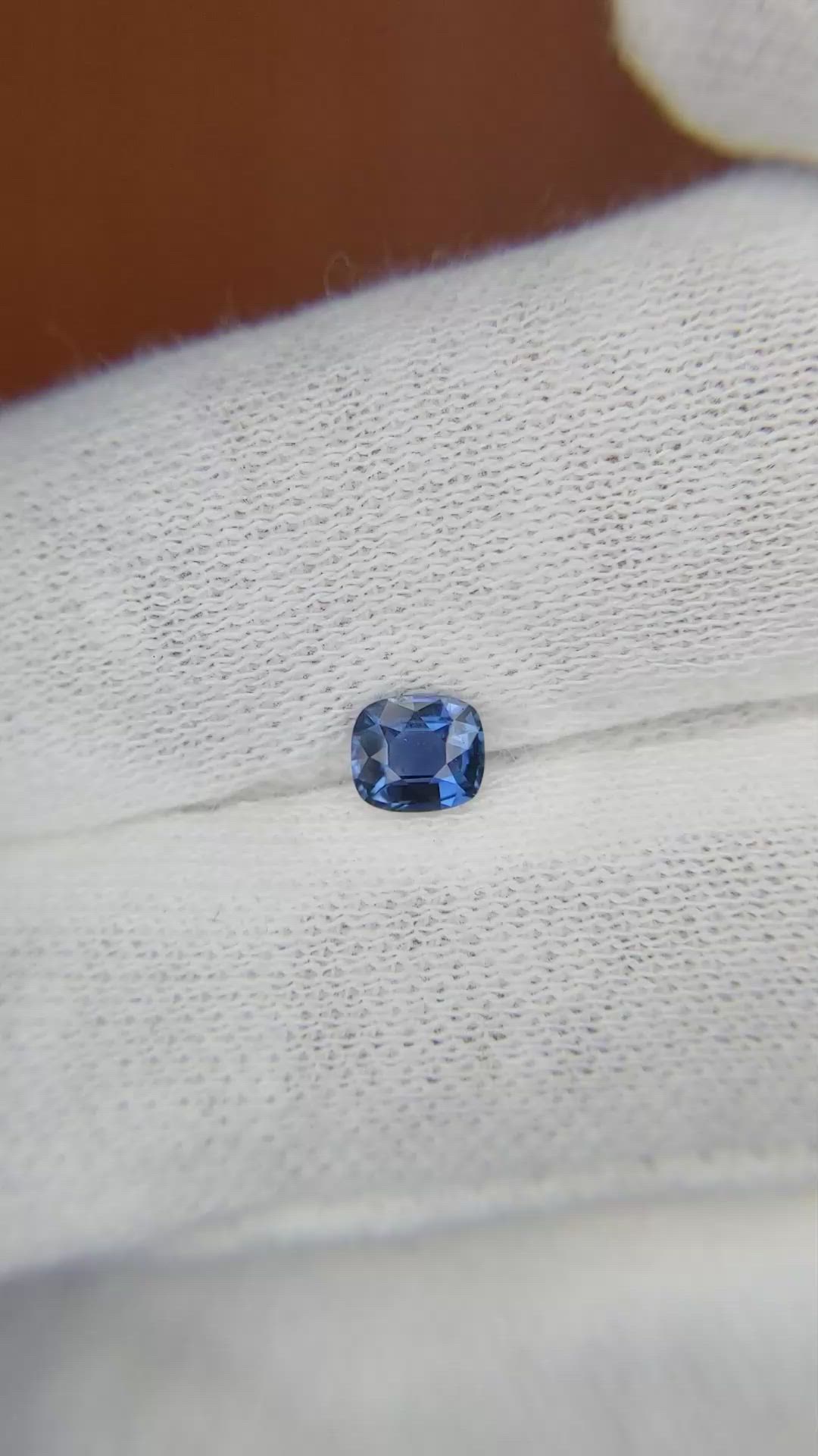 0.47 Ct. Blue Sapphire from Ceylon (Sri Lanka) Size Video