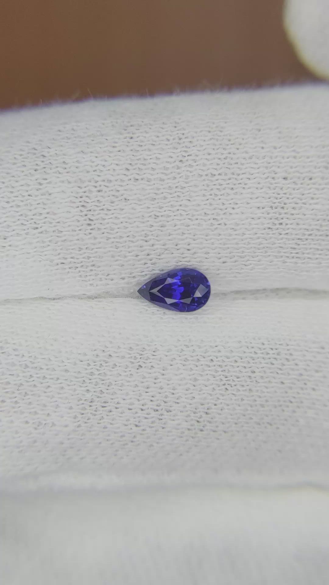 0.48 Ct. Blue Sapphire from Ceylon (Sri Lanka) Size Video