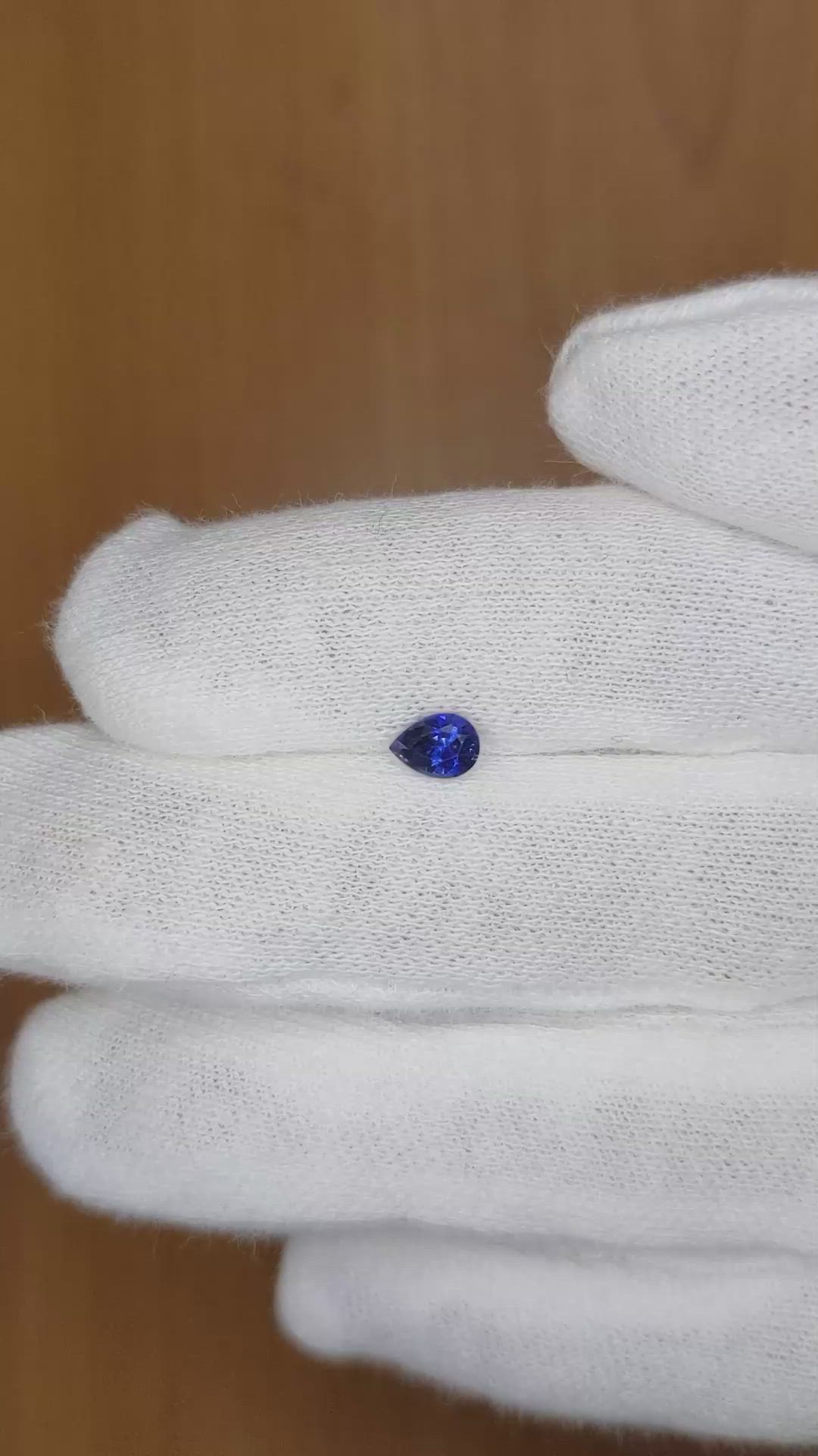 0.54 Ct. Blue Sapphire from Ceylon (Sri Lanka) Size Video
