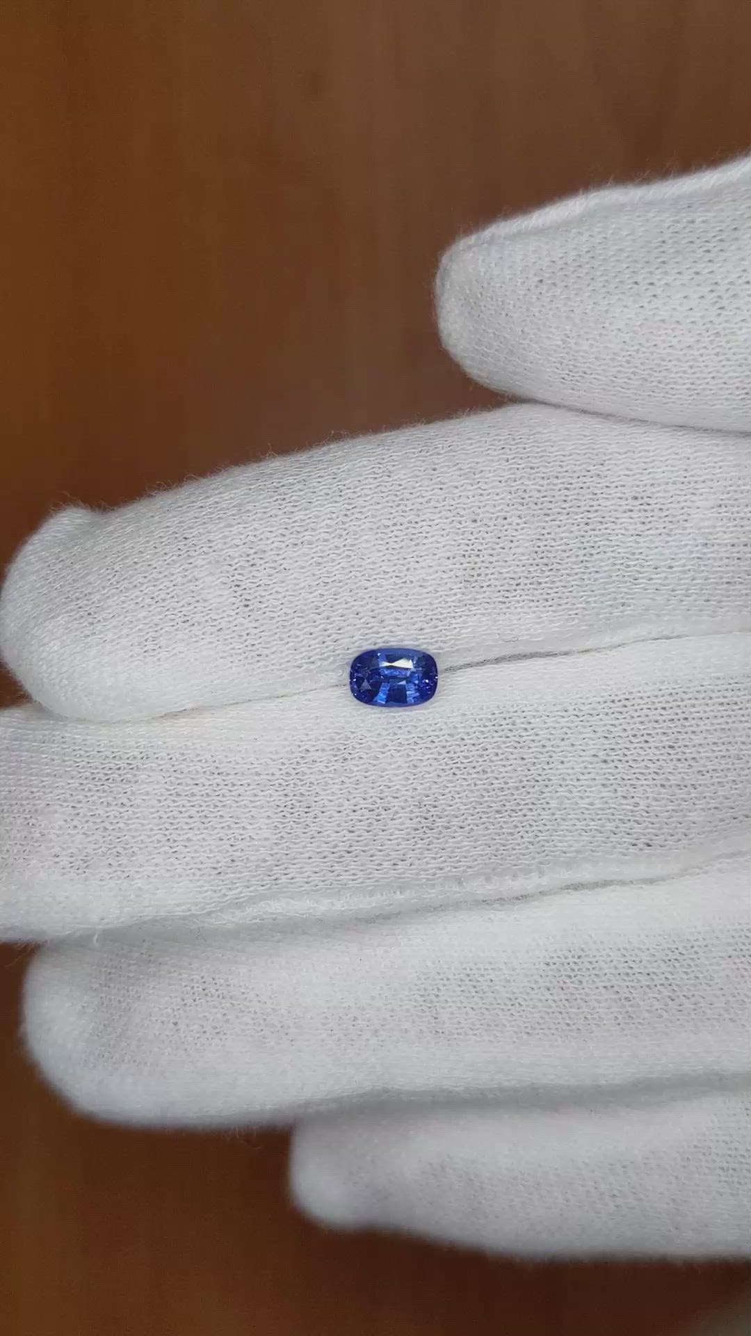 0.59 Ct. Blue Sapphire from Ceylon (Sri Lanka) Size Video