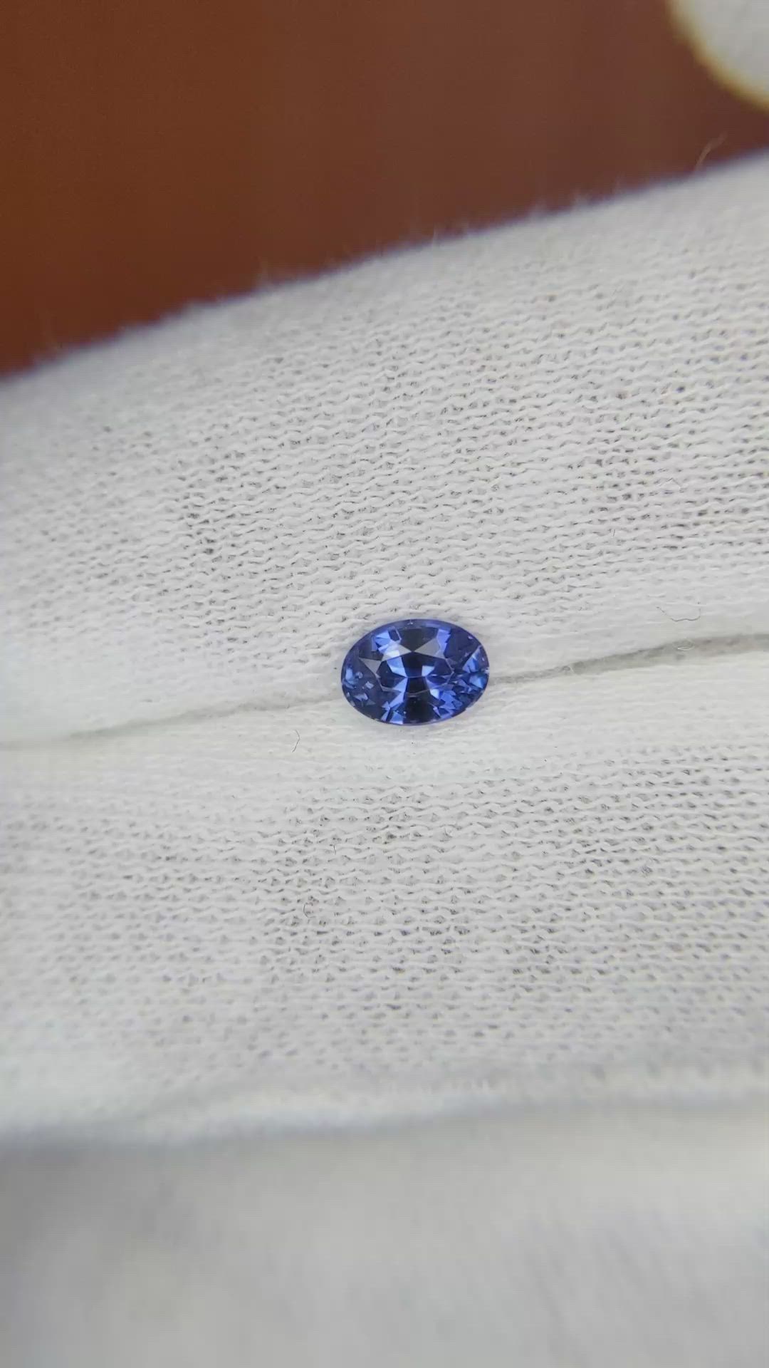 0.60 Ct. Blue Sapphire from Ceylon (Sri Lanka) Size Video