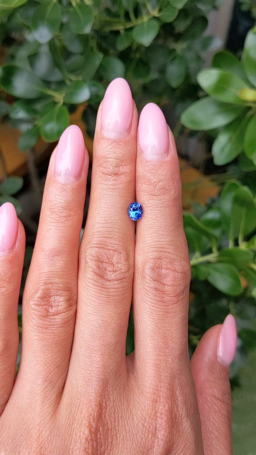 0.81 Ct. Blue Sapphire from Ceylon (Sri Lanka) Size Video