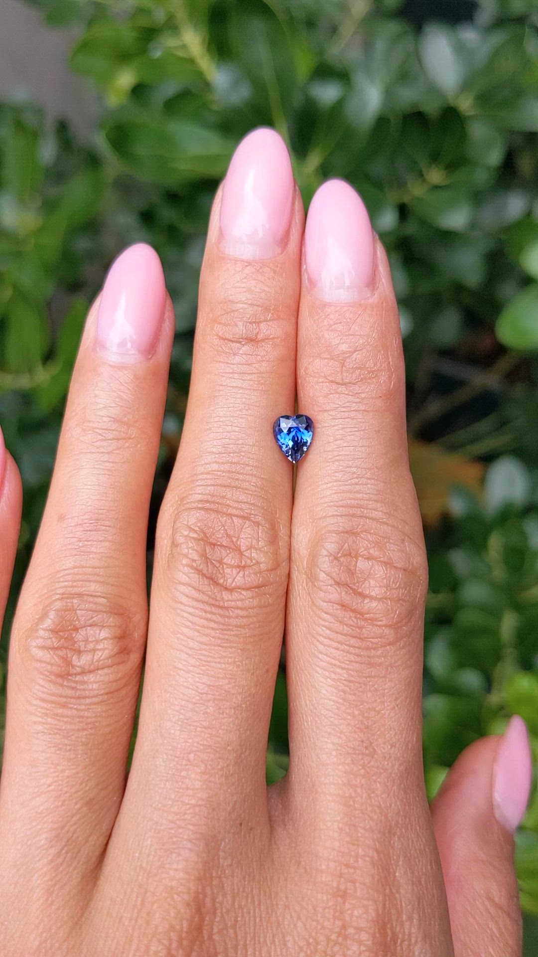 0.95 Ct. Blue Sapphire from Ceylon (Sri Lanka) Size Video
