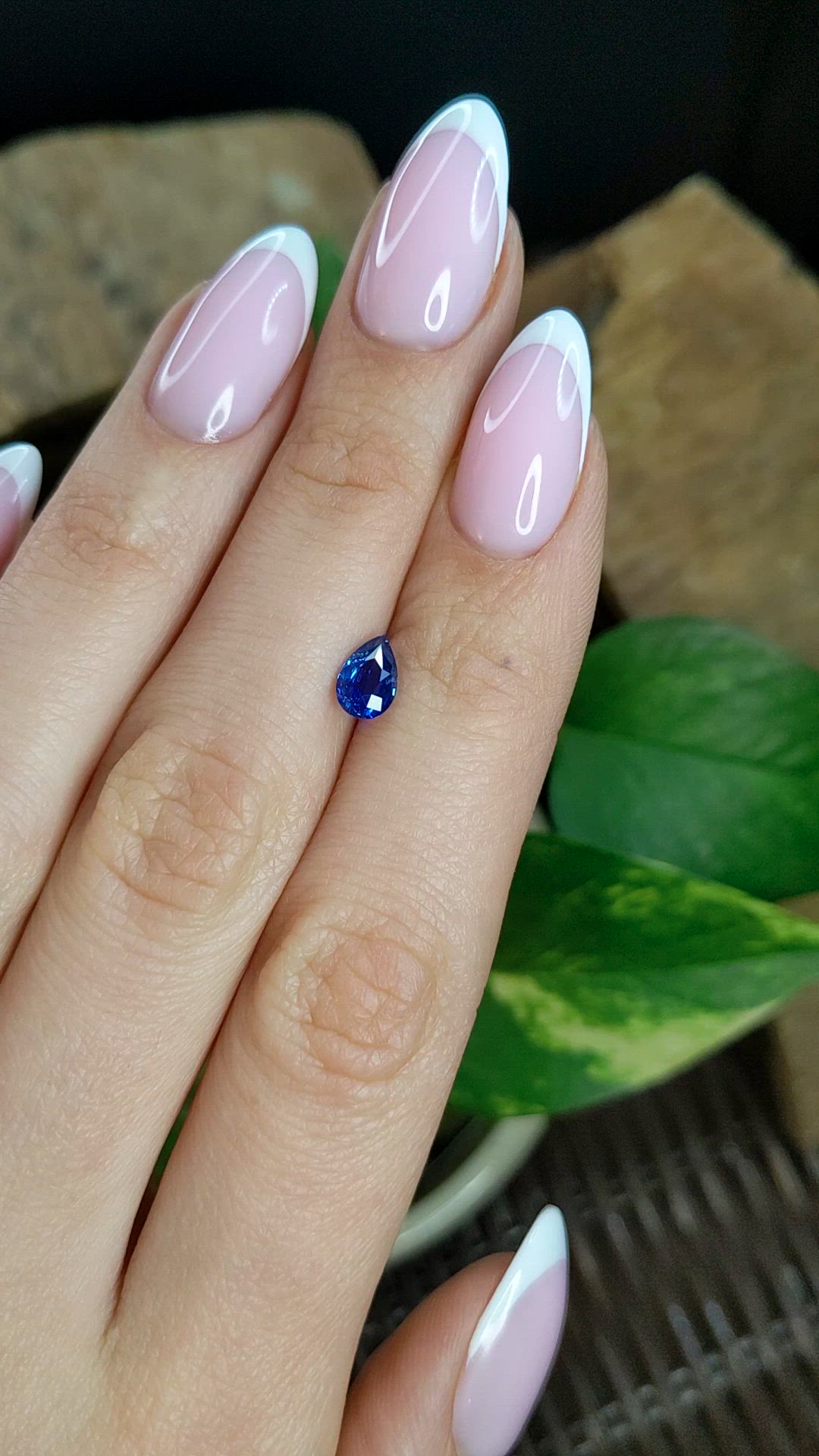 0.96 Ct. Blue Sapphire from Ceylon (Sri Lanka) Size Video