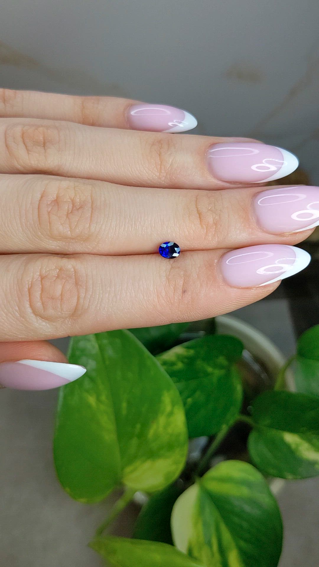 0.41 Ct. Blue Sapphire from Ceylon (Sri Lanka) Size Video