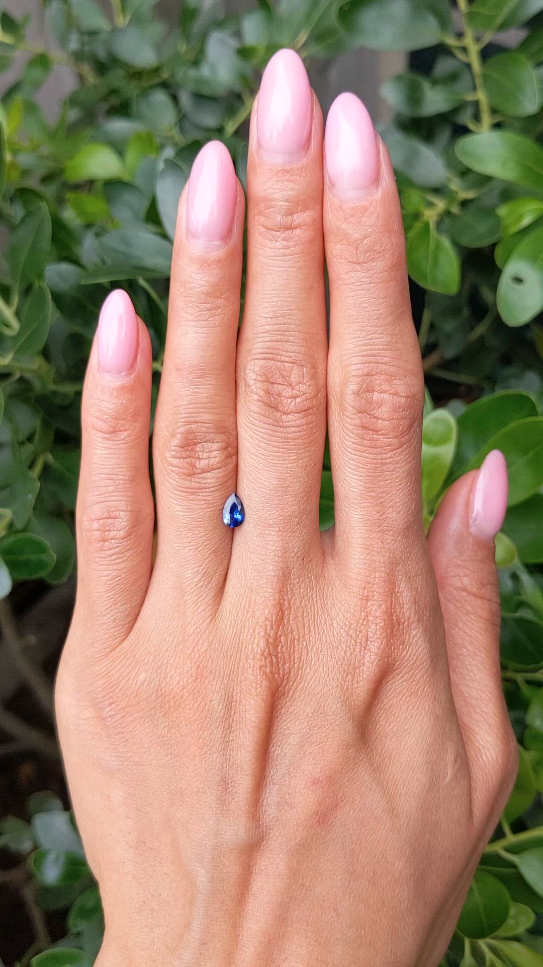 0.46 Ct. Blue Sapphire from Ceylon (Sri Lanka) Size Video