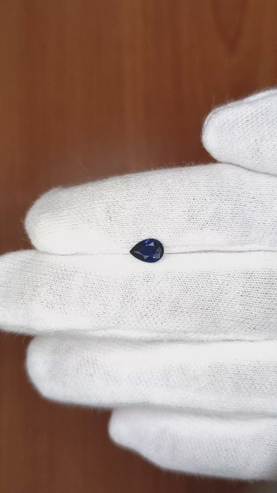 0.49 Ct. Blue Sapphire from Ceylon (Sri Lanka) Size Video