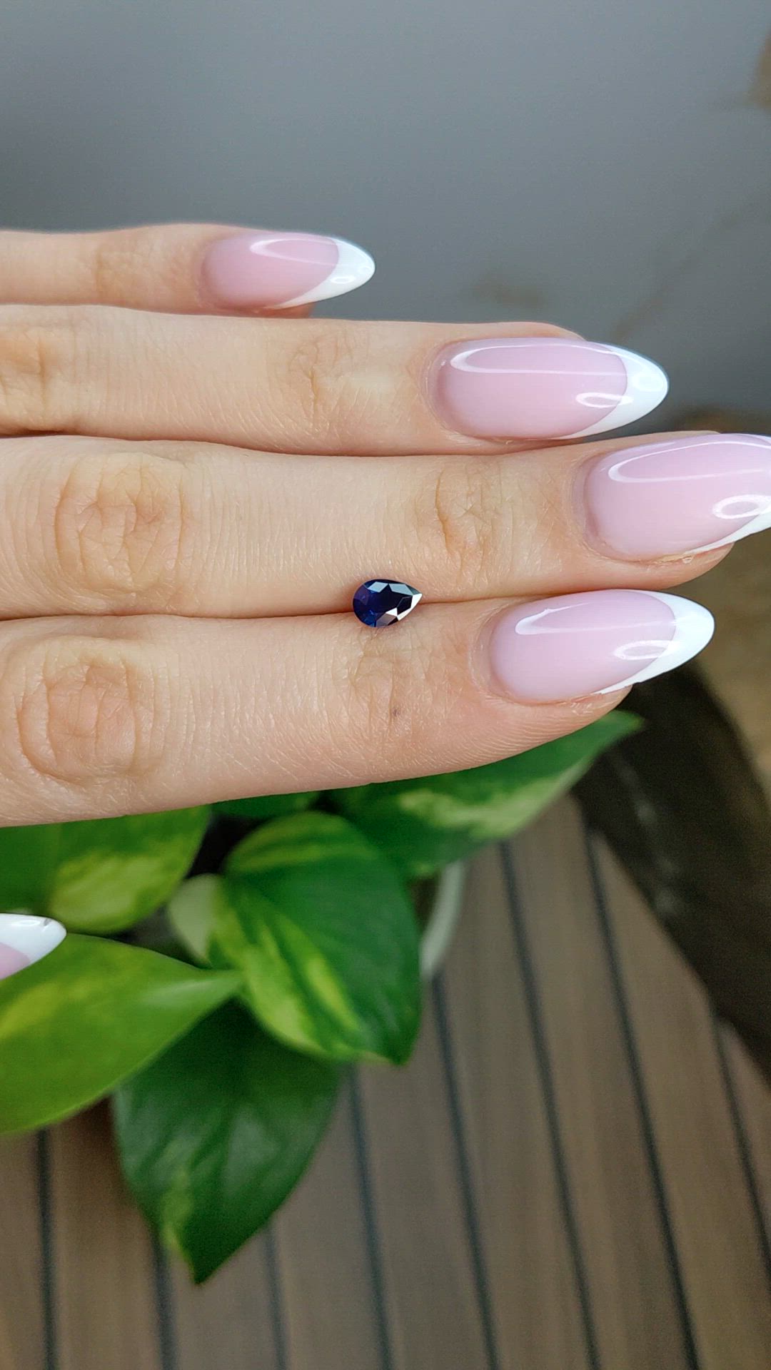 0.49 Ct. Blue Sapphire from Ceylon (Sri Lanka) Size Video
