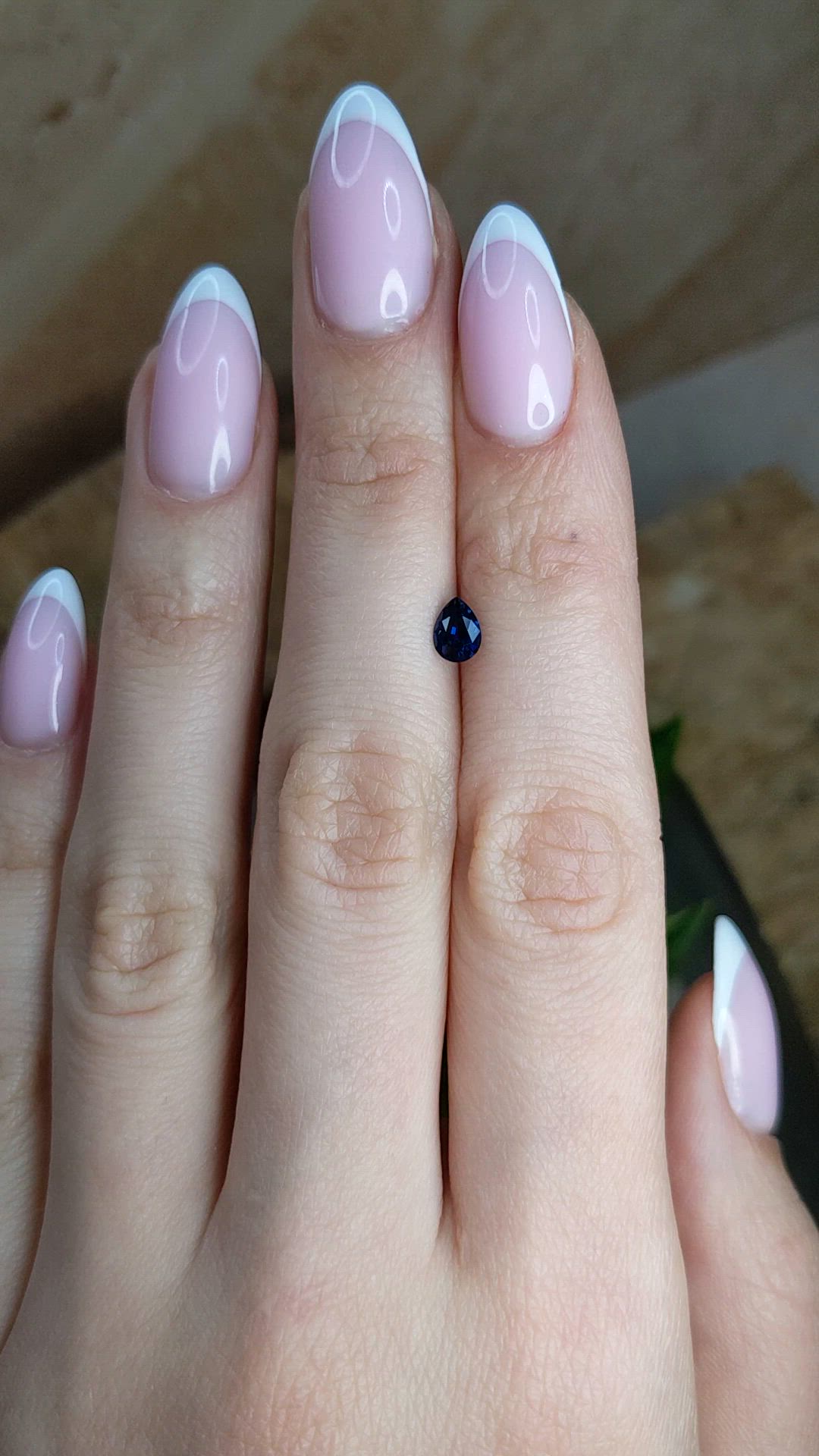 0.53 Ct. Blue Sapphire from Ceylon (Sri Lanka) Size Video
