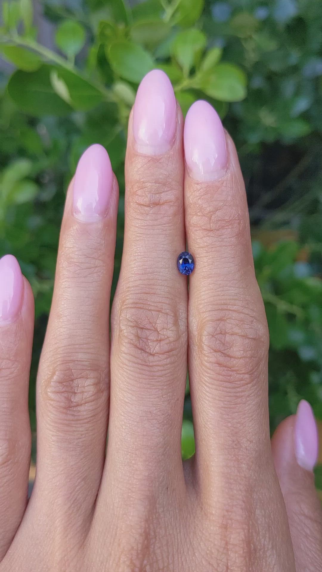 0.53 Ct. Color Change Sapphire from Ceylon (Sri Lanka) Size Video