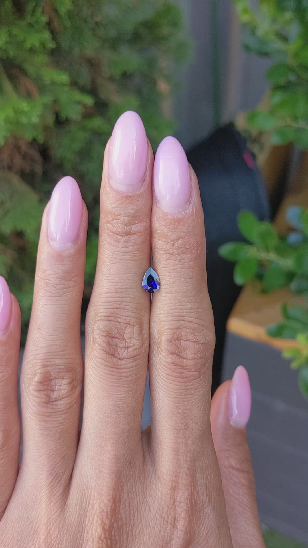 0.53 Ct. Blue Sapphire from Ceylon (Sri Lanka) Size Video