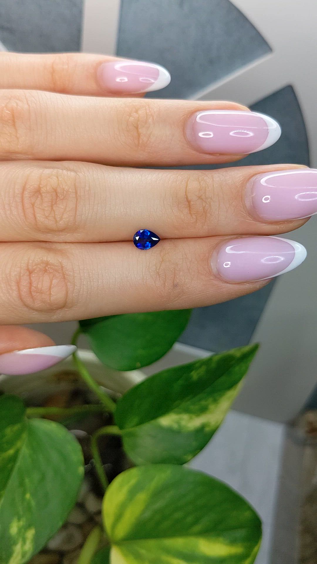 0.55 Ct. Blue Sapphire from Ceylon (Sri Lanka) Size Video