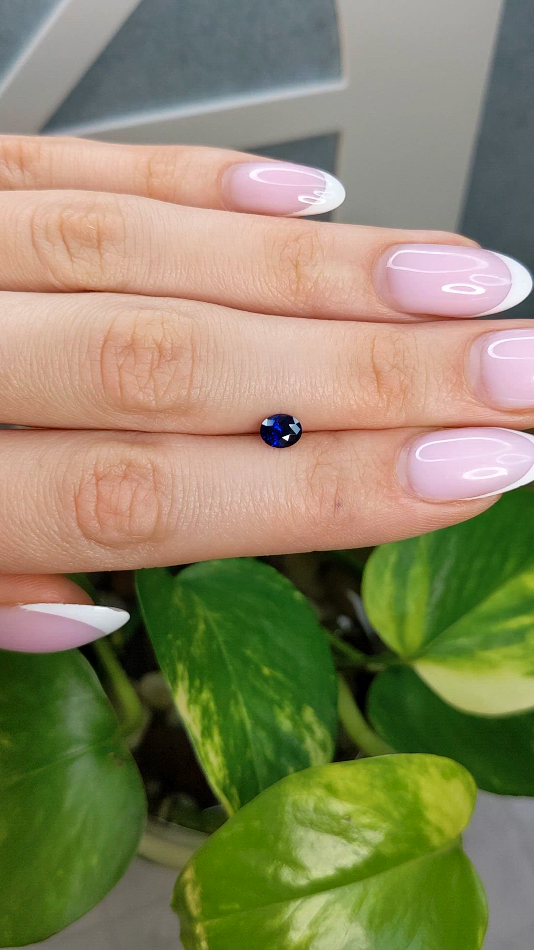 0.55 Ct. Blue Sapphire from Ceylon (Sri Lanka) Size Video