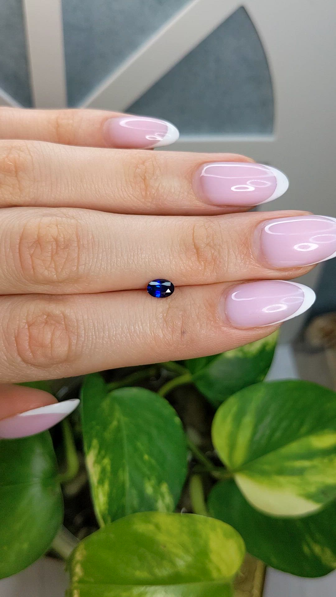 0.55 Ct. Blue Sapphire from Ceylon (Sri Lanka) Size Video