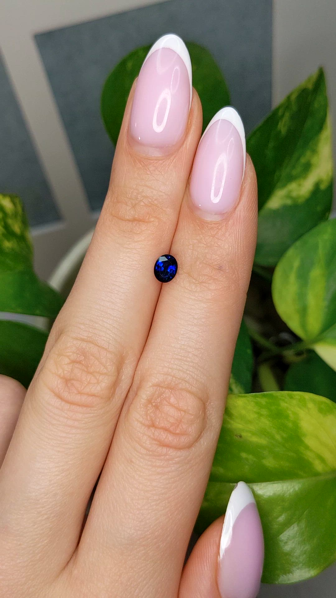 0.56 Ct. Blue Sapphire from Ceylon (Sri Lanka) Size Video