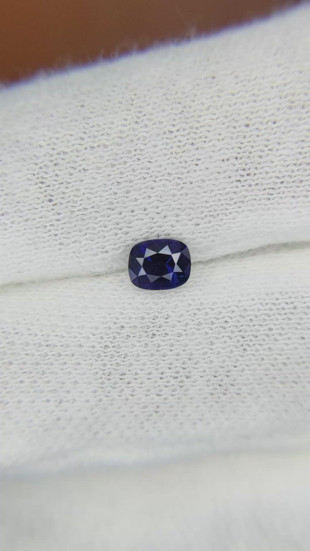 0.59 Ct. Blue Sapphire from Ceylon (Sri Lanka) Size Video