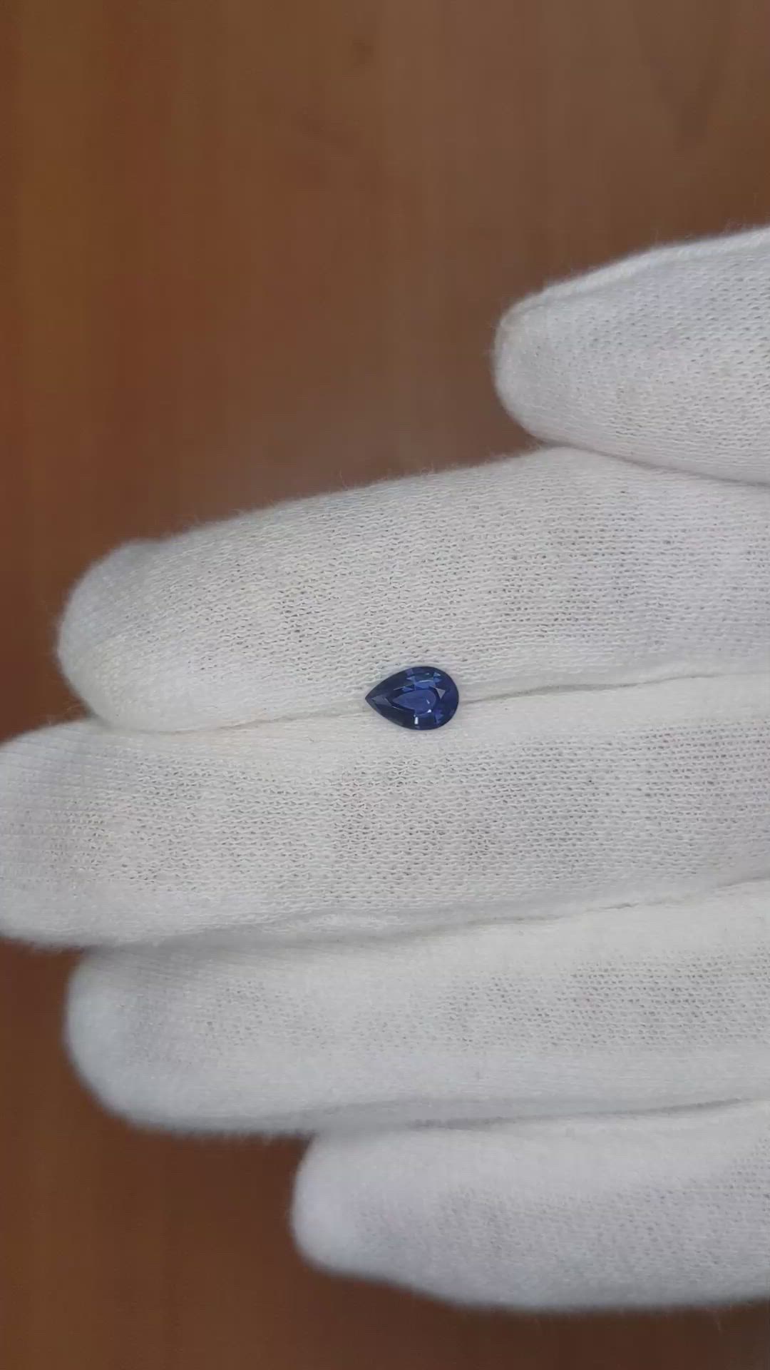 0.61 Ct. Blue Sapphire from Ceylon (Sri Lanka) Size Video