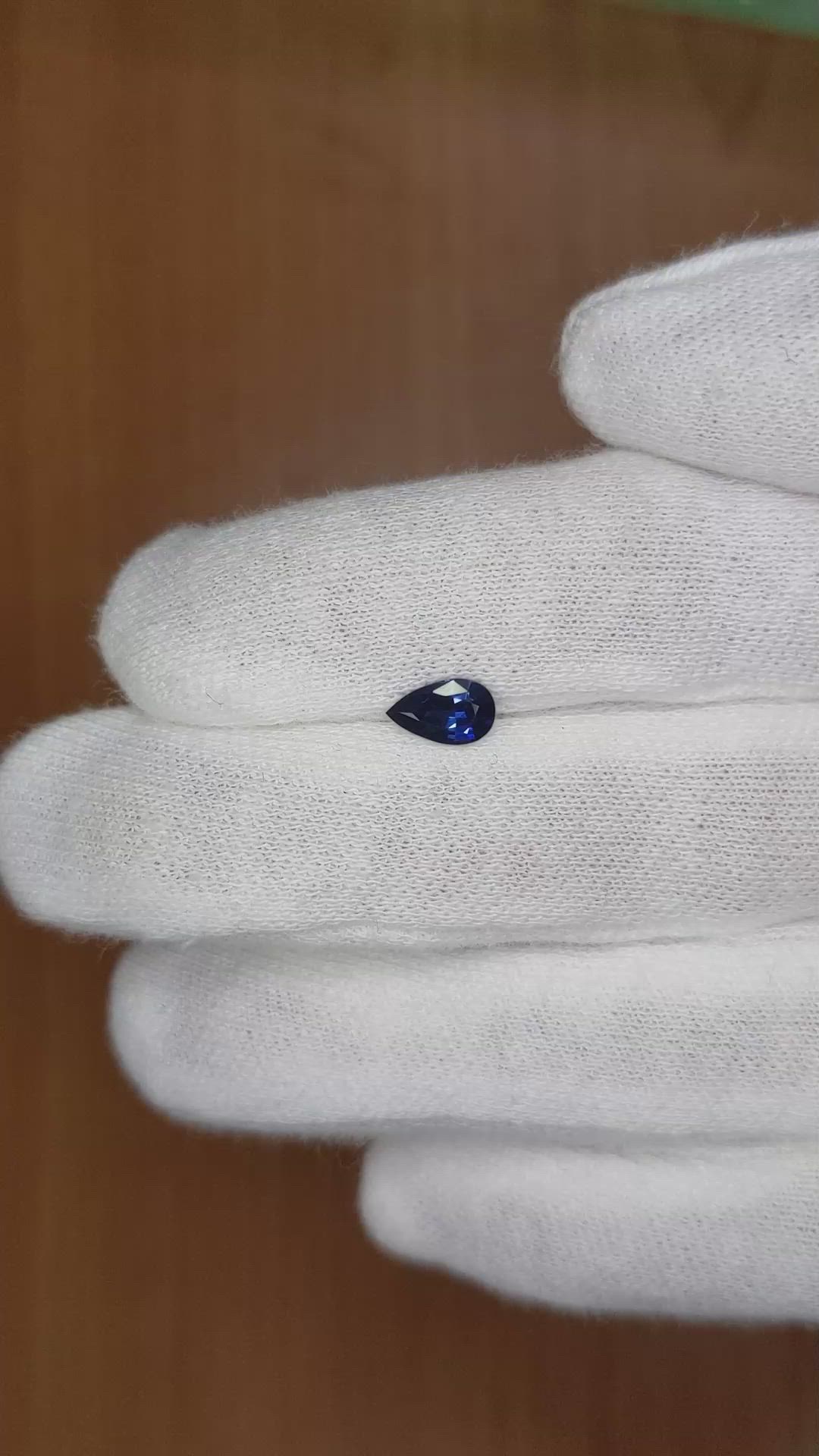 0.63 Ct. Blue Sapphire from Ceylon (Sri Lanka) Size Video