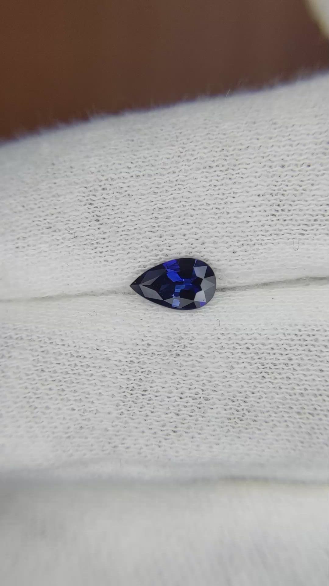 0.63 Ct. Blue Sapphire from Ceylon (Sri Lanka) Size Video