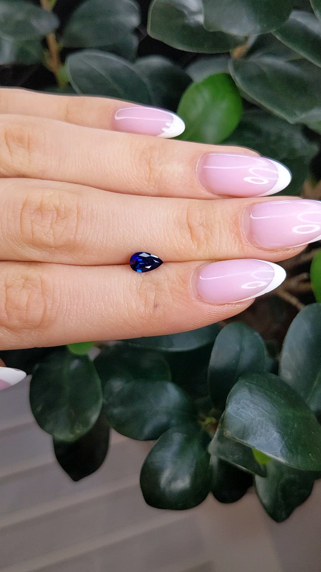 0.63 Ct. Blue Sapphire from Ceylon (Sri Lanka) Size Video