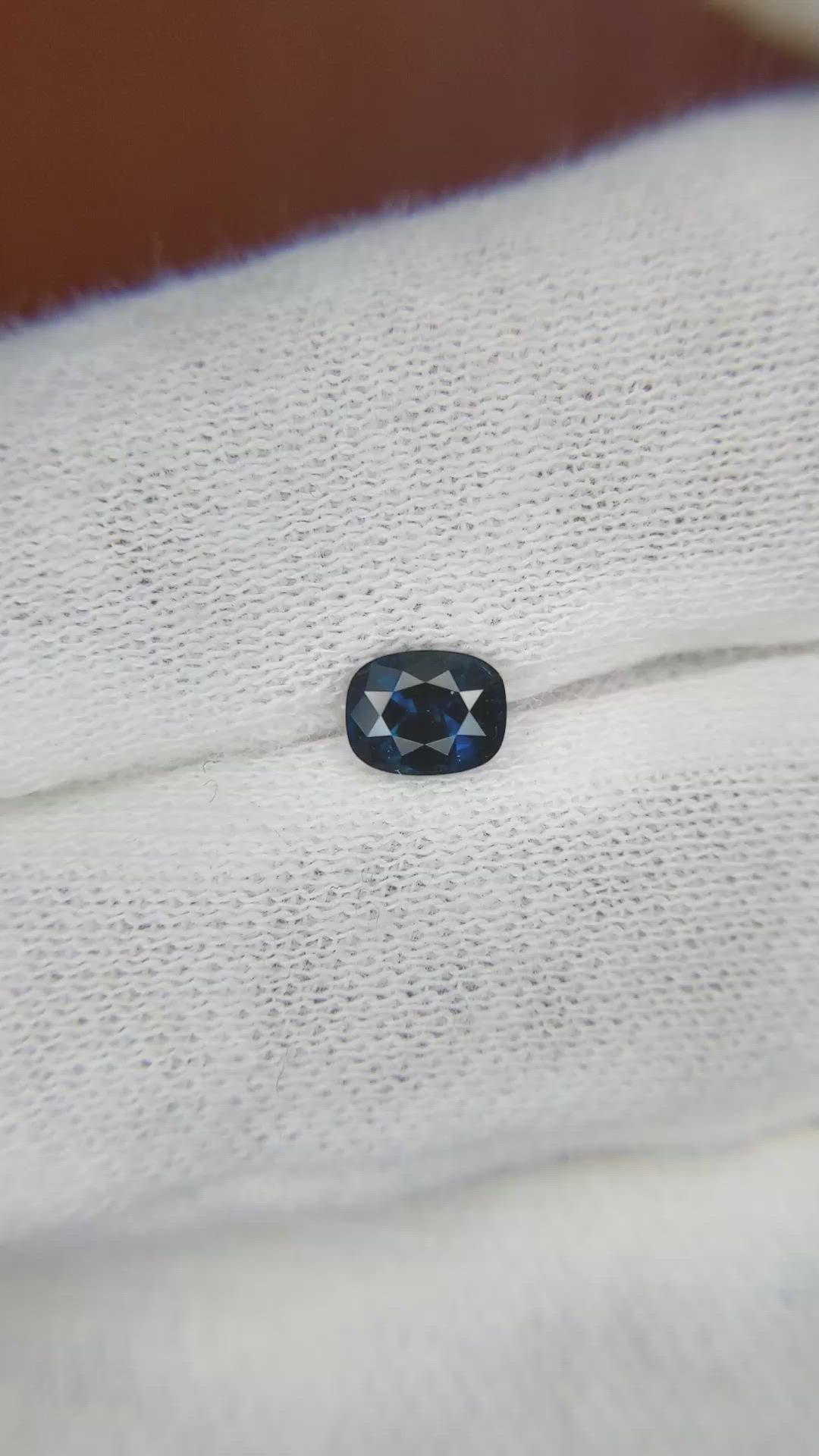 0.63 Ct. Blue Sapphire from Ceylon (Sri Lanka) Size Video