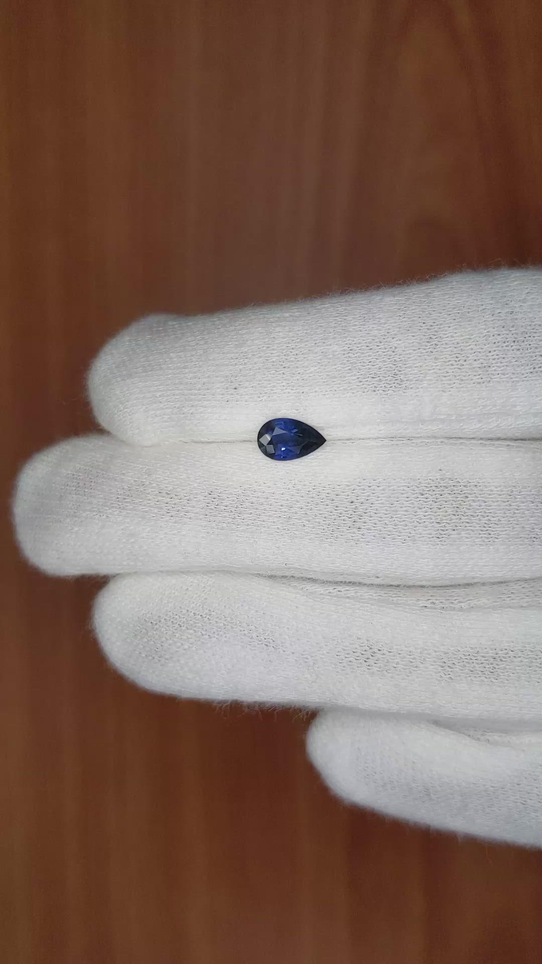 0.64 Ct. Blue Sapphire from Ceylon (Sri Lanka) Size Video