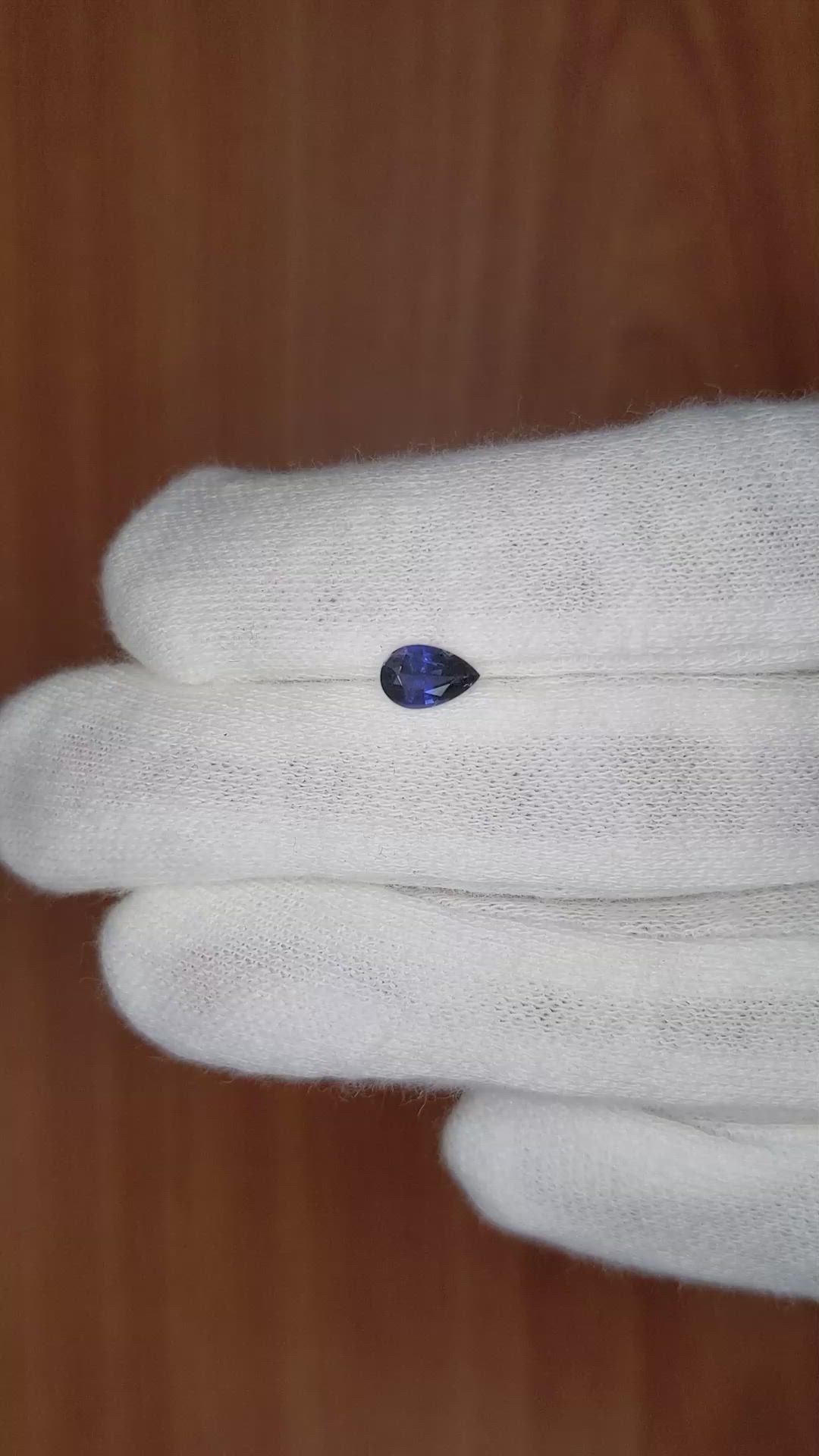 0.70 Ct. Blue Sapphire from Ceylon (Sri Lanka) Size Video