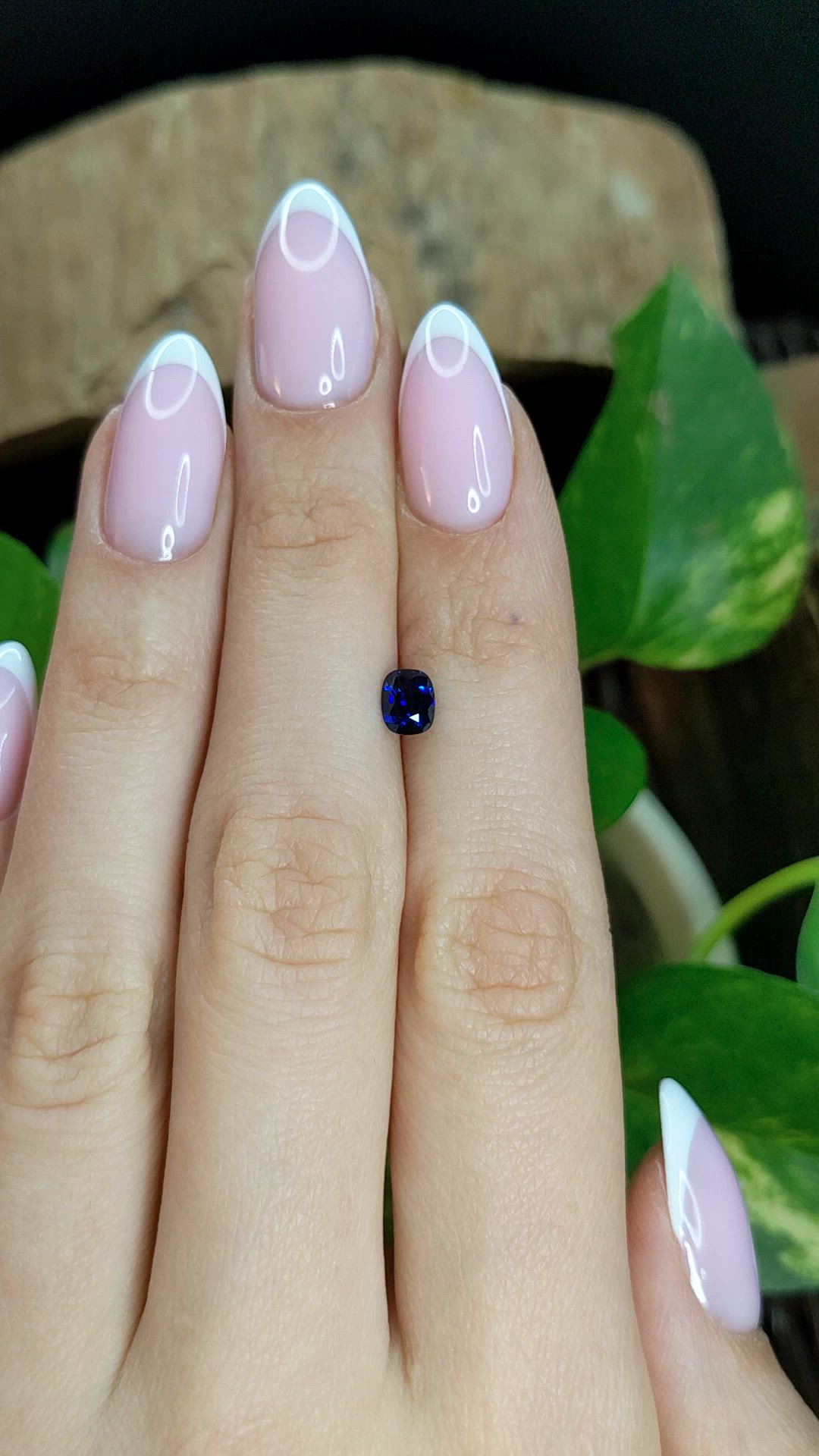 0.81 Ct. Blue Sapphire from Ceylon (Sri Lanka) Size Video