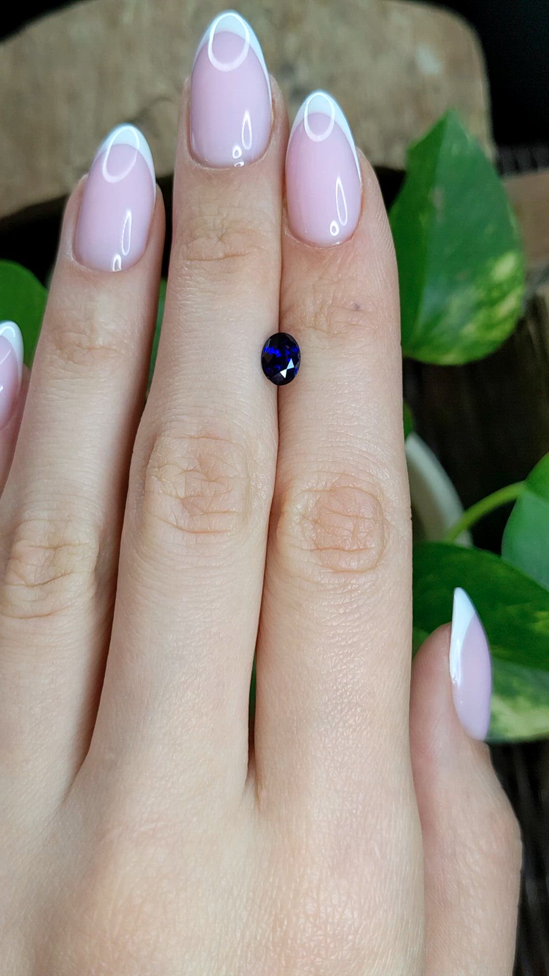 0.92 Ct. Blue Sapphire from Ceylon (Sri Lanka) Size Video