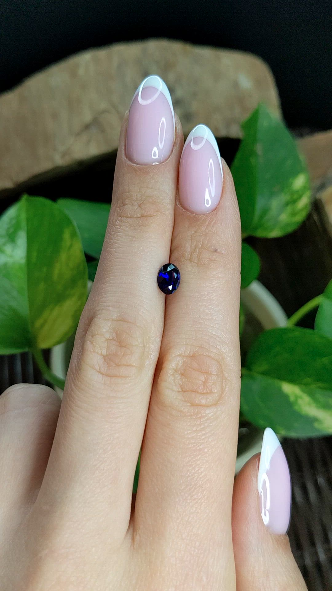 0.92 Ct. Blue Sapphire from Ceylon (Sri Lanka) Size Video