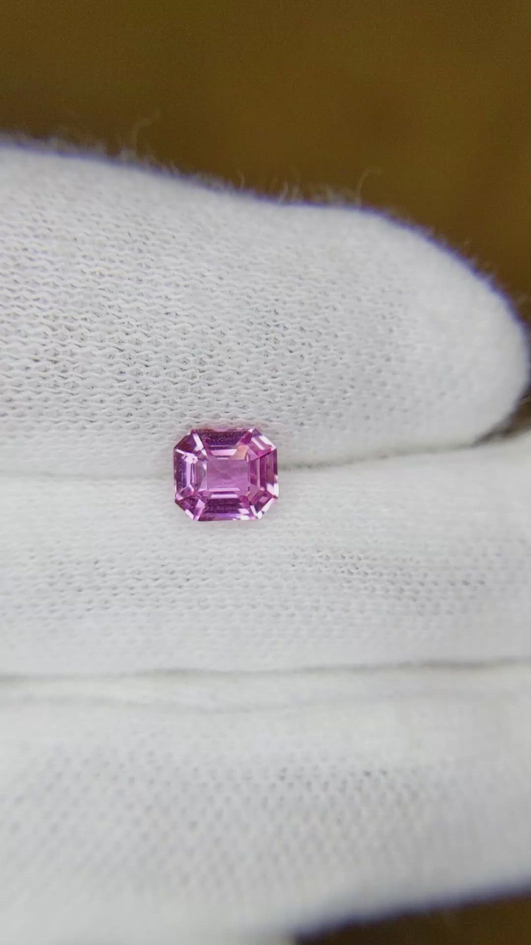 0.90 Ct. Pink Sapphire from Madagascar Size Video