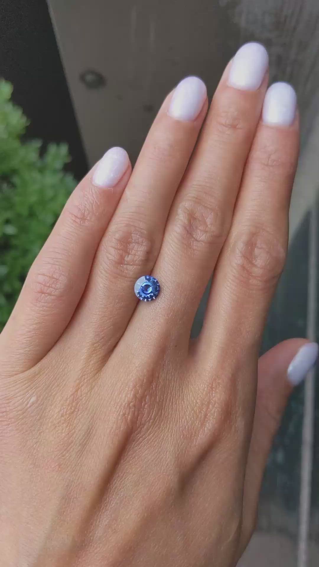 1.15 Ct. Blue Sapphire from Ceylon (Sri Lanka) Size Video