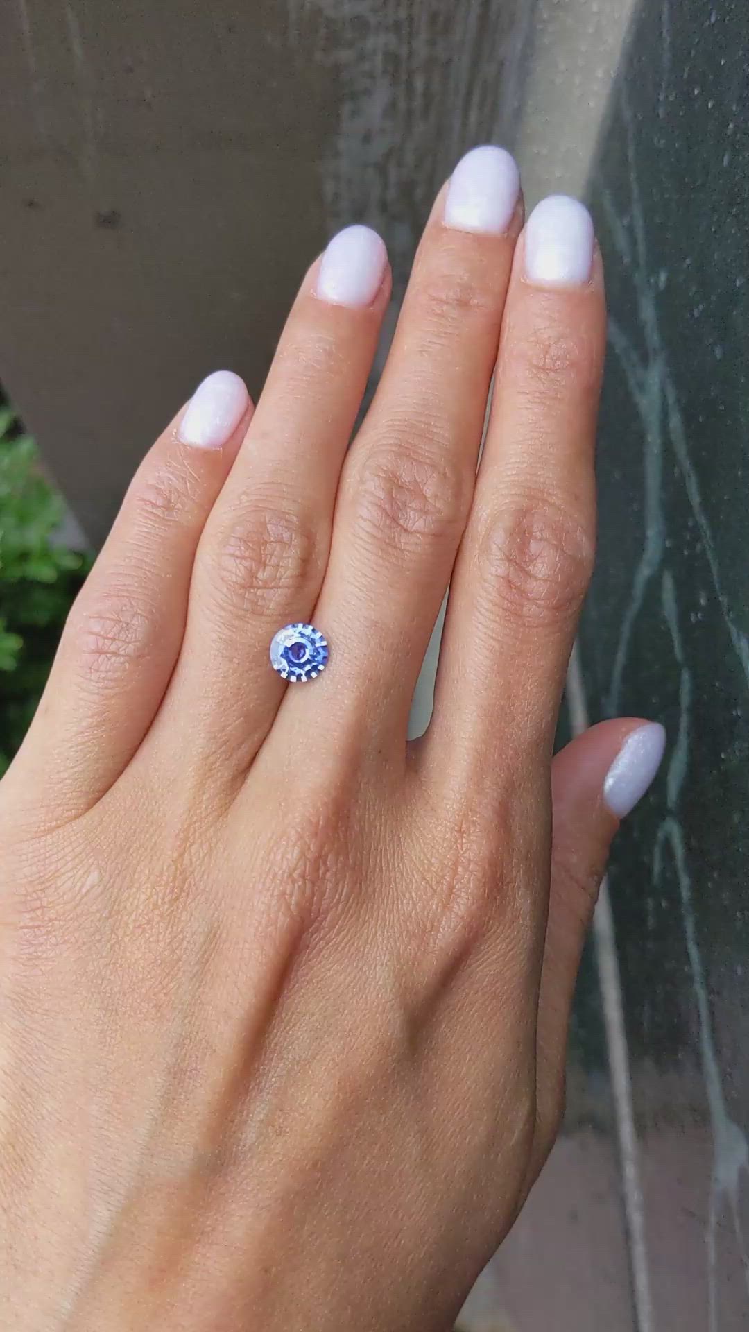 1.52 Ct. Blue Sapphire from Ceylon (Sri Lanka) Size Video