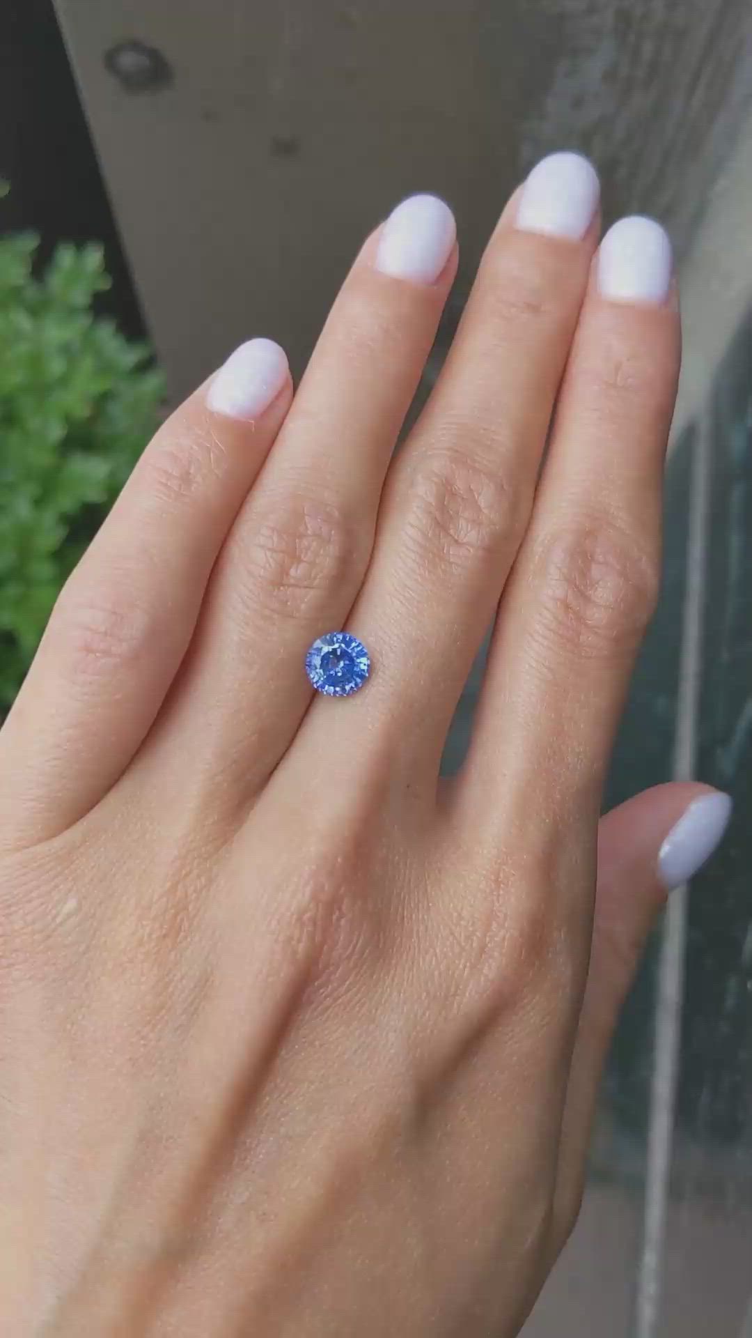 1.68 Ct. Blue Sapphire from Ceylon (Sri Lanka) Size Video